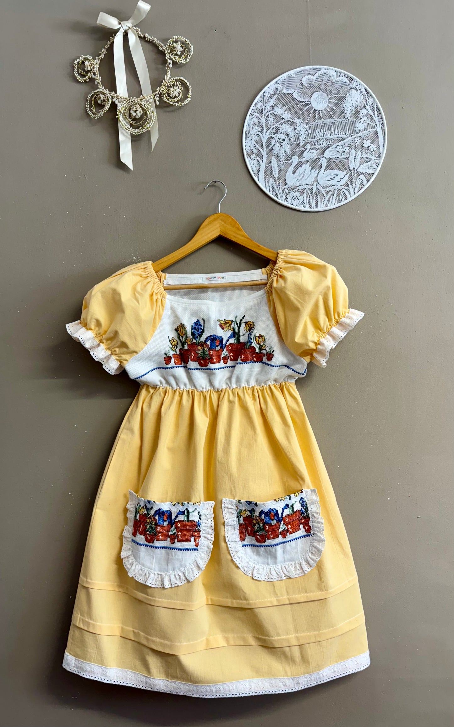 Yellow cotton dress