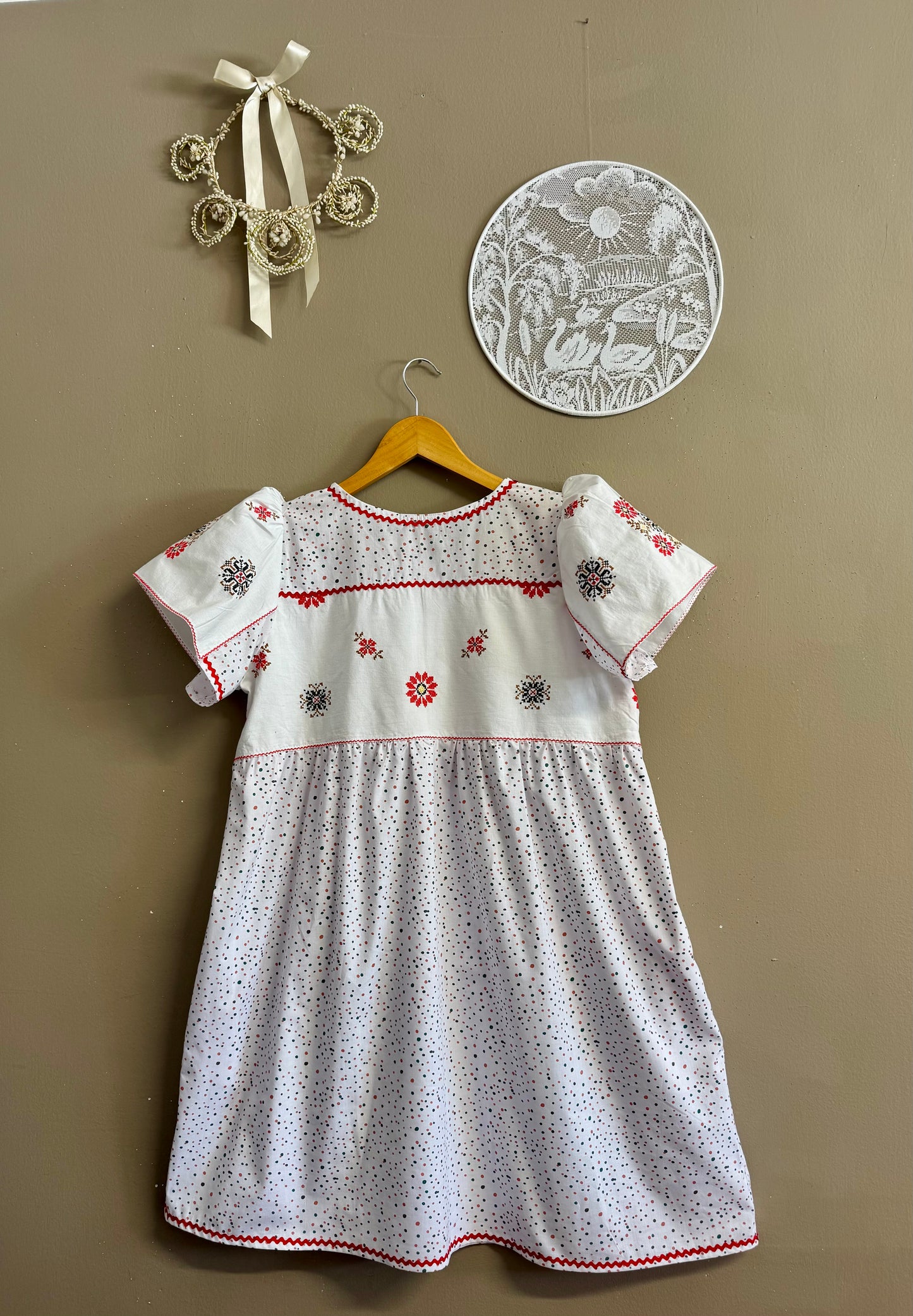 Dress with dots