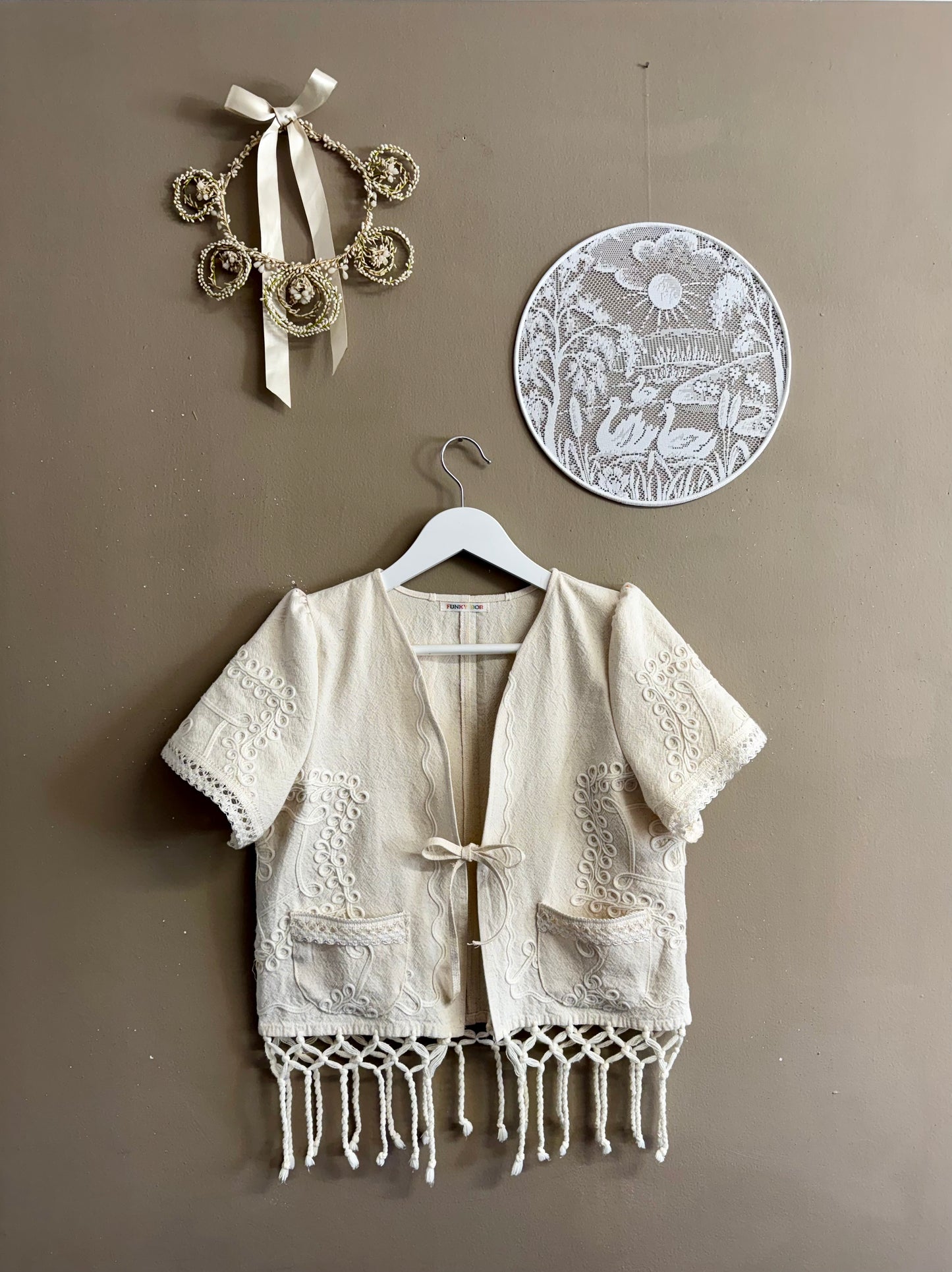 Cream blouse