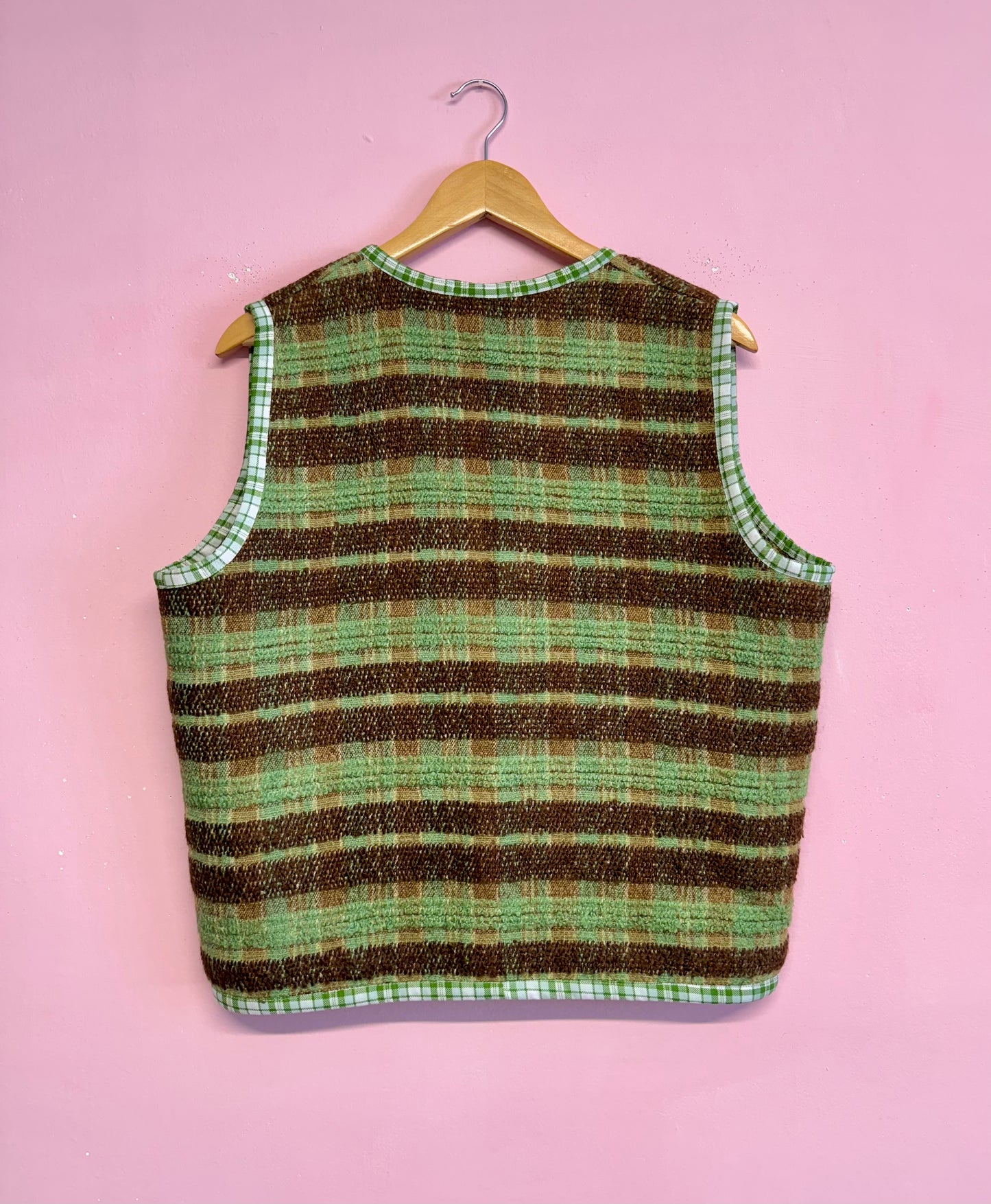 Green/brown vest