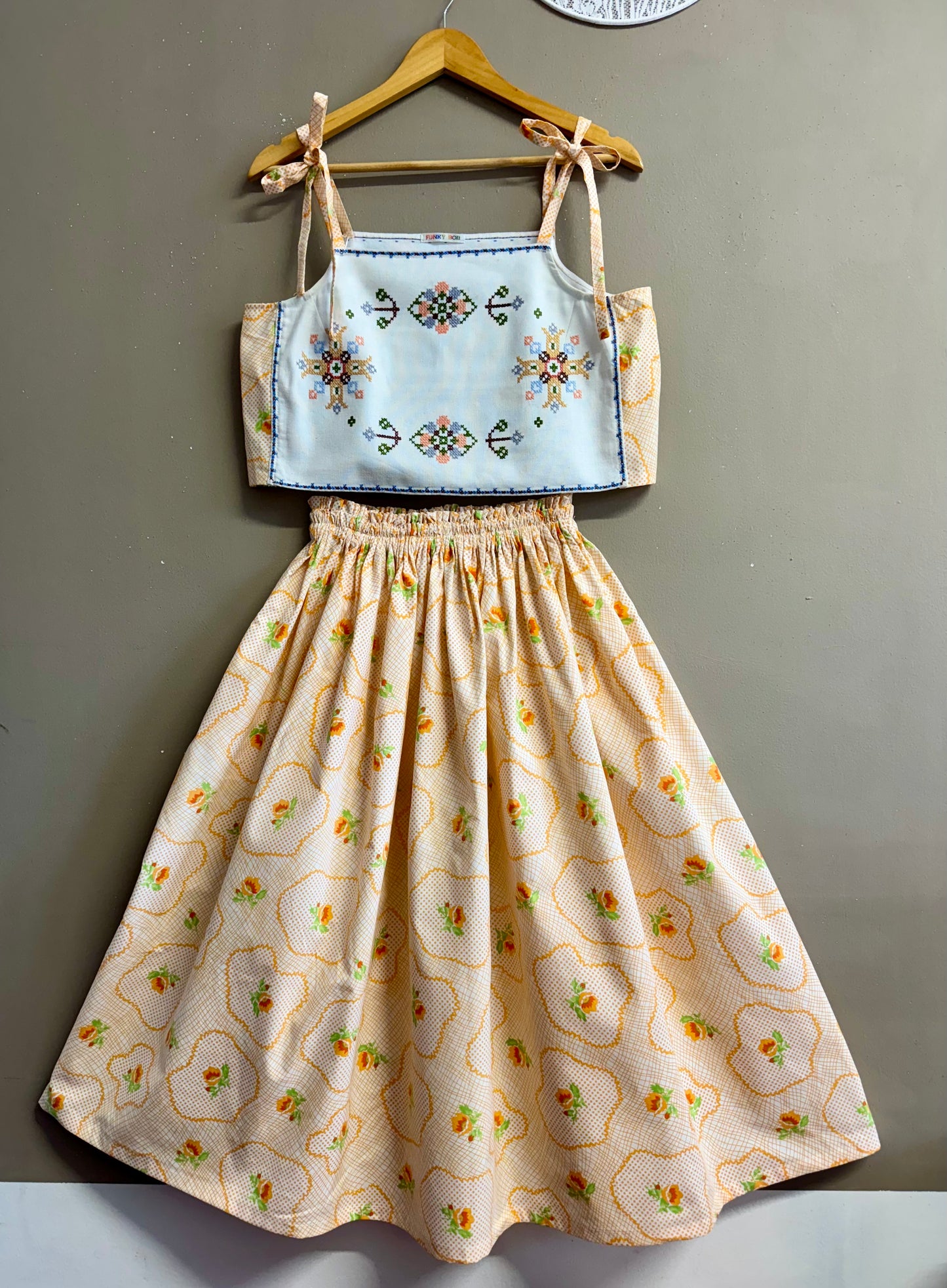 Light peach twinset