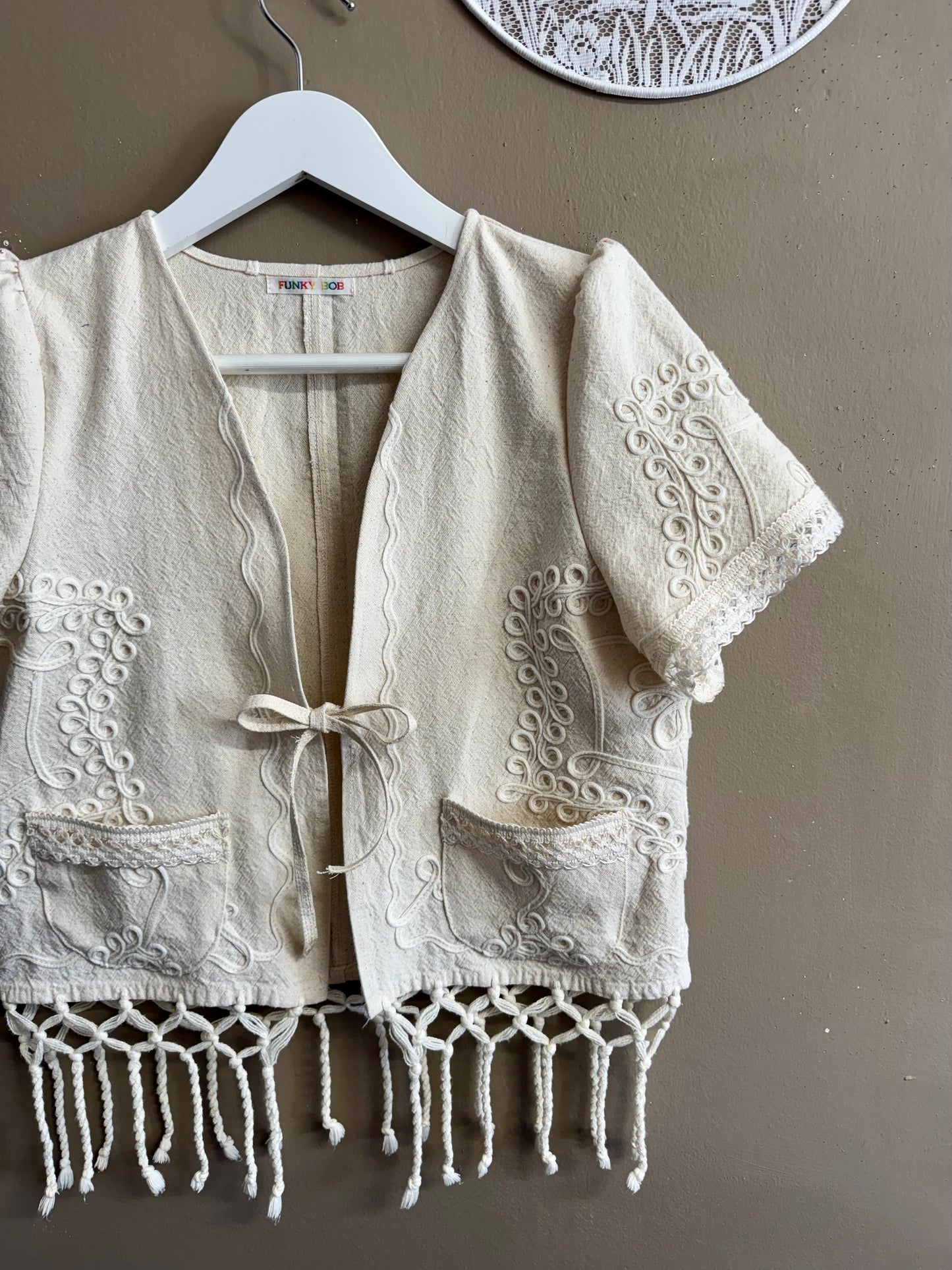 Cream blouse