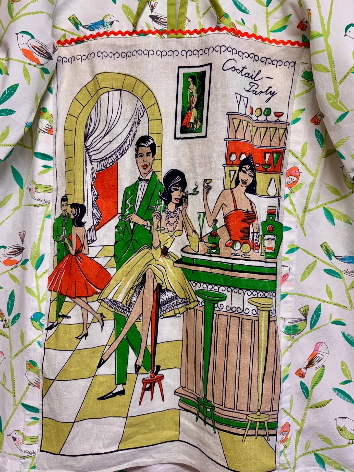 Dress with coctail party teatowel
