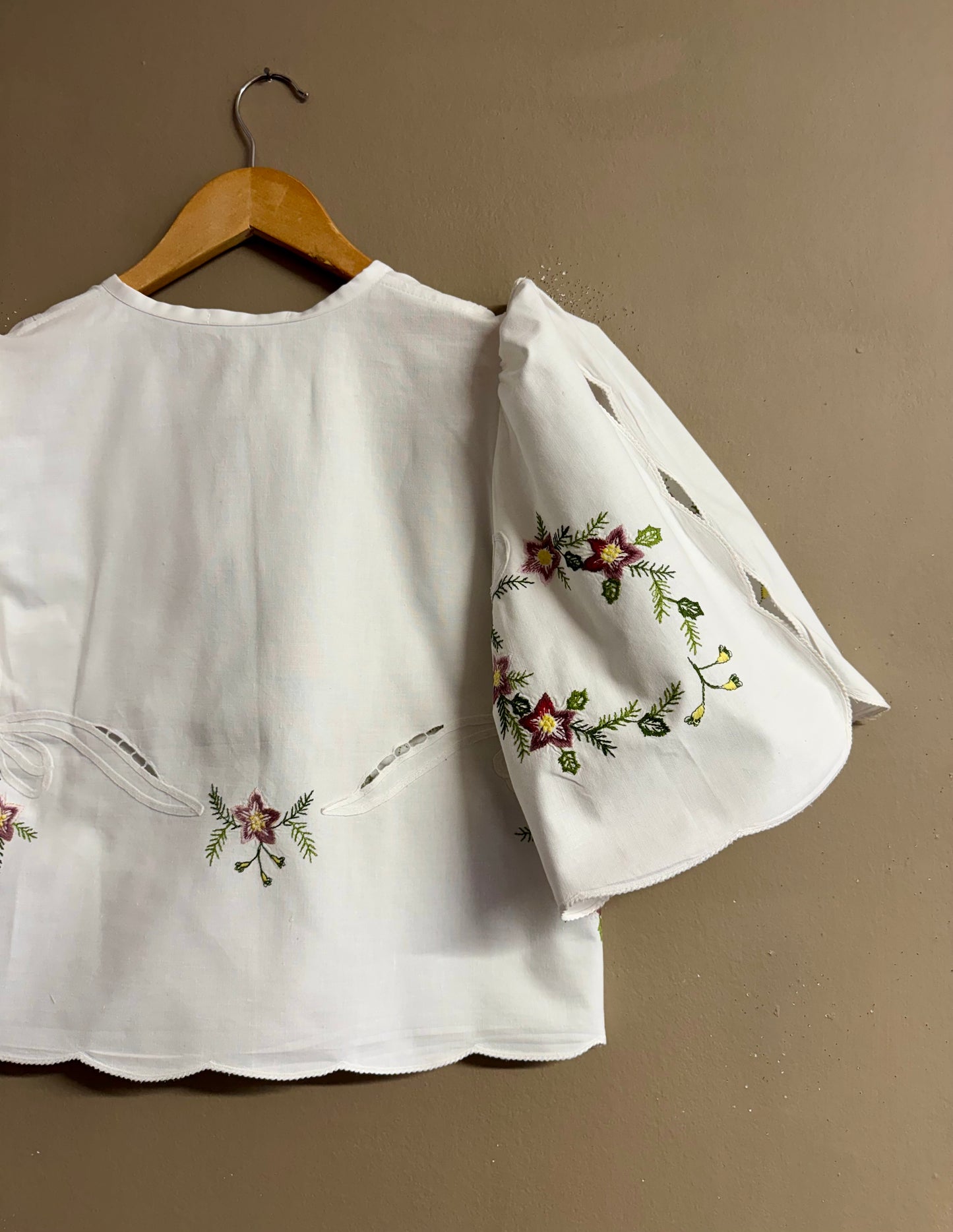 Christmas white blouse