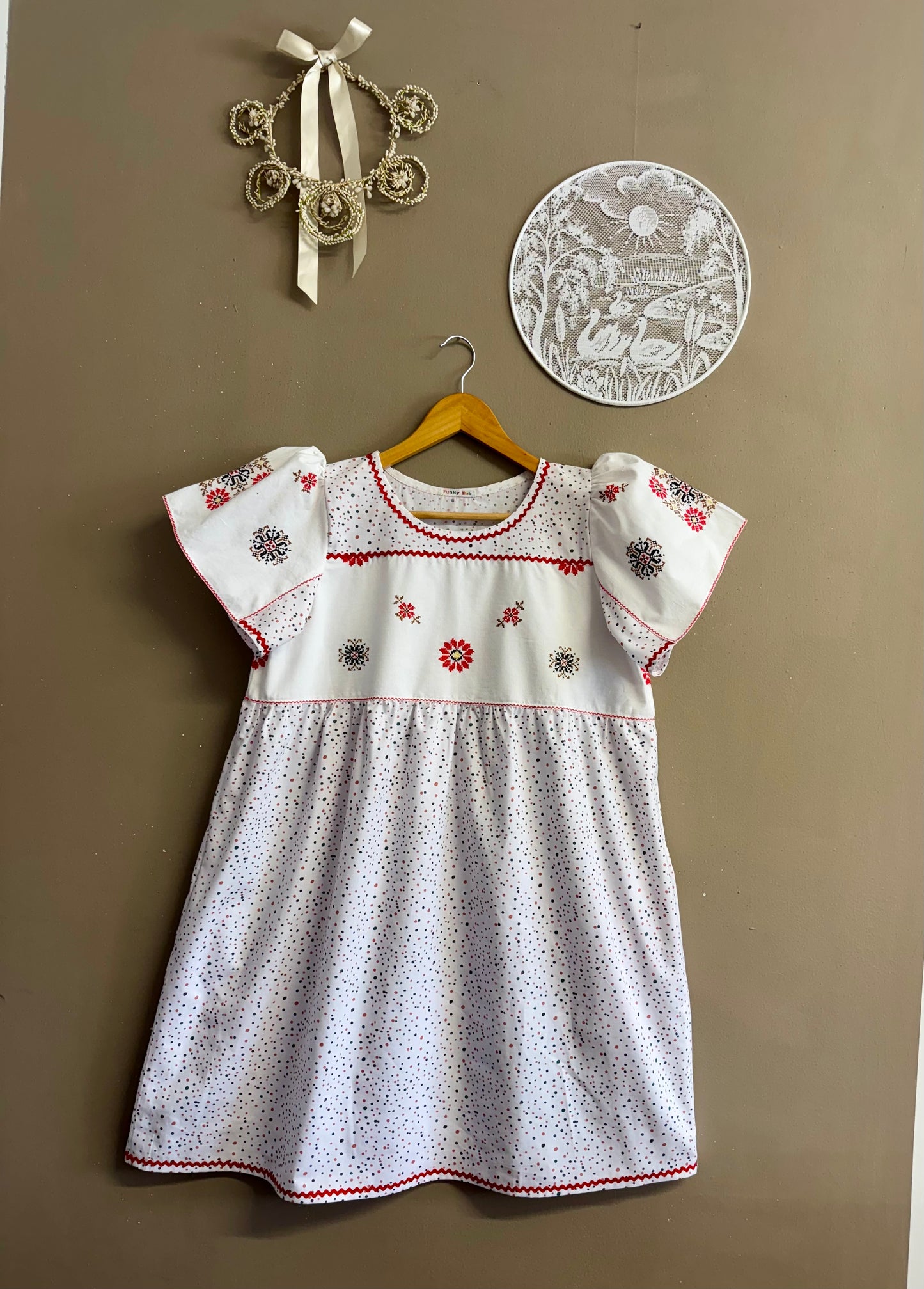 Dress with dots