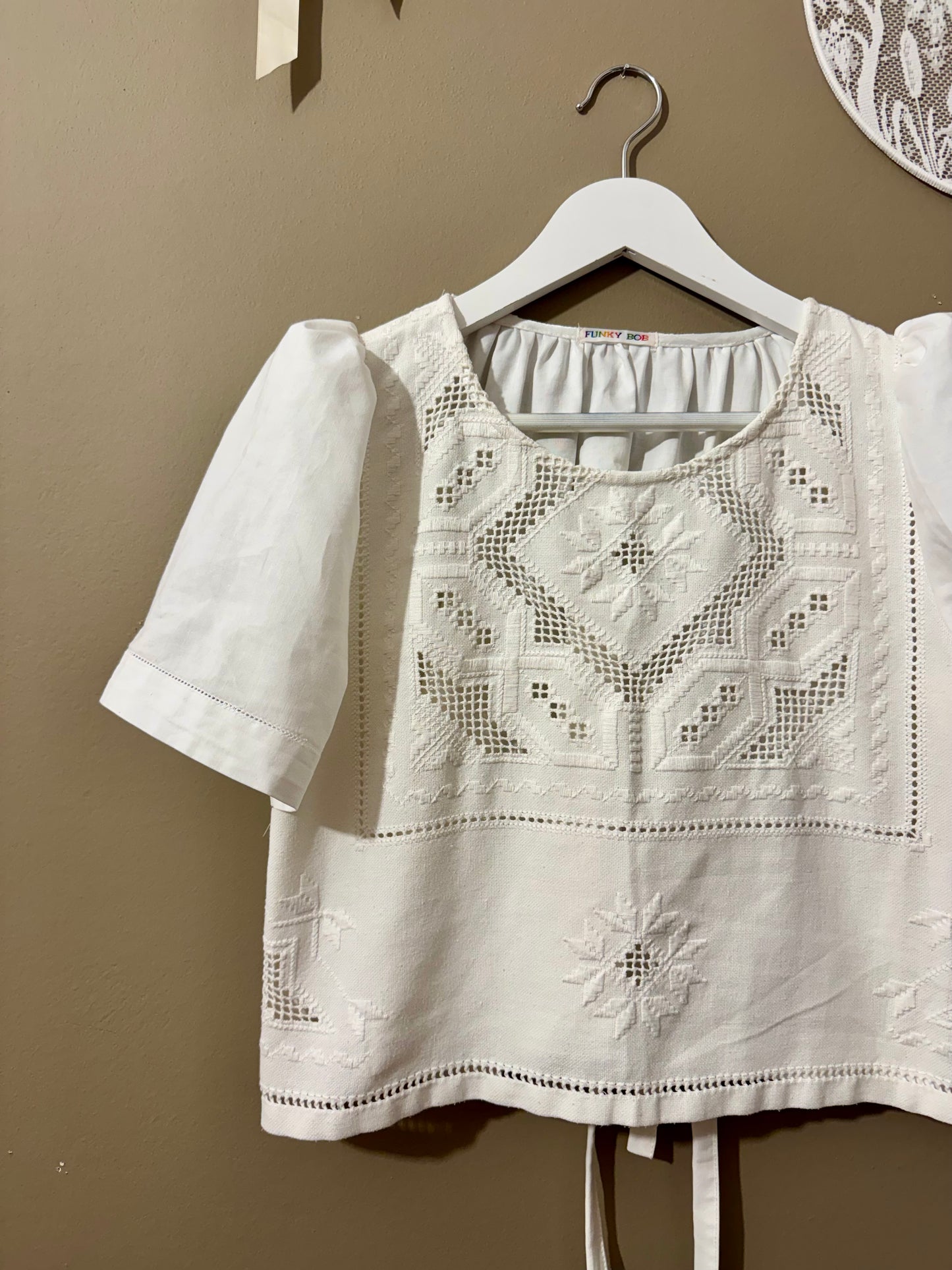 Blouse with embroidery