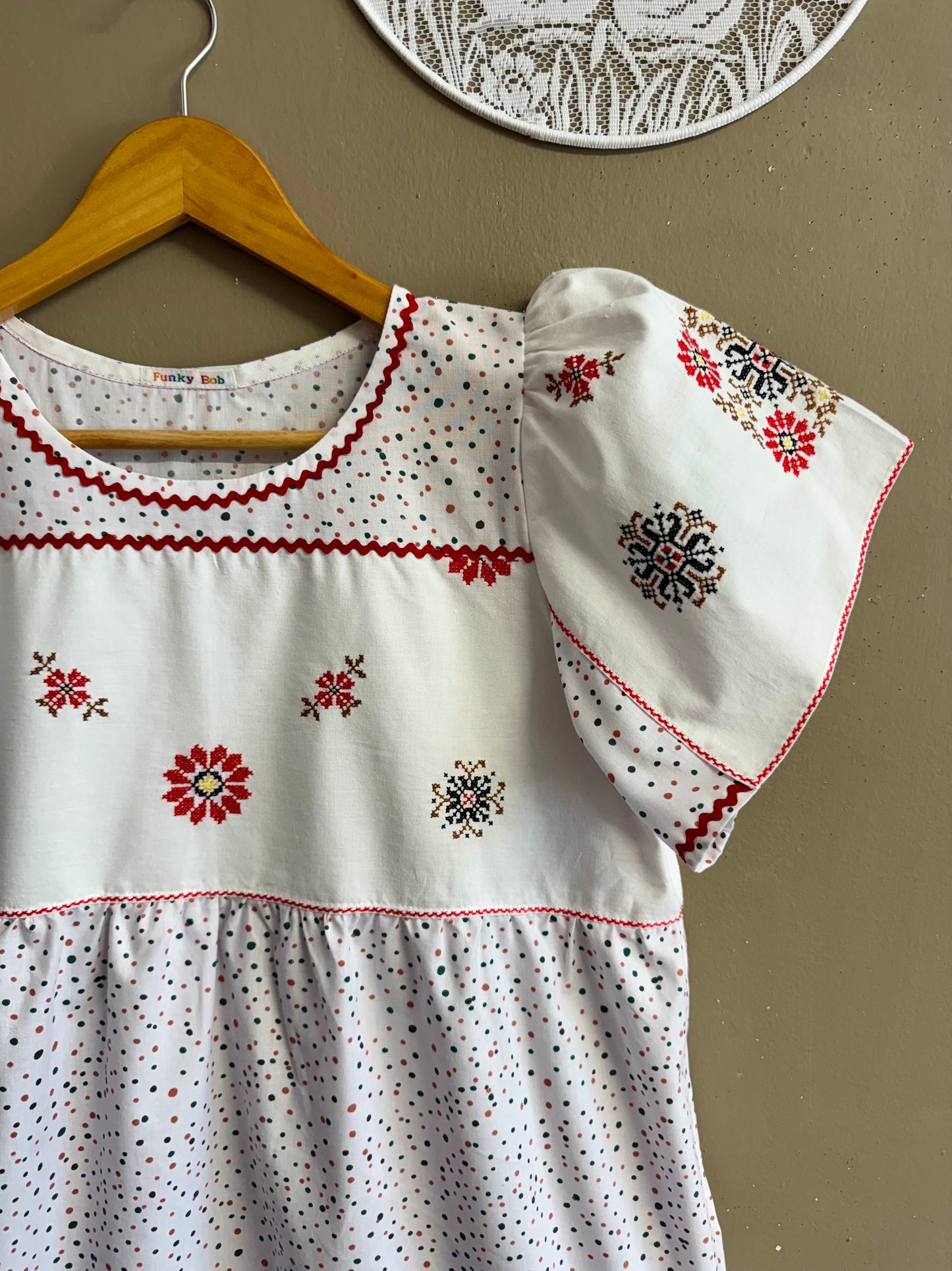 Dress with dots