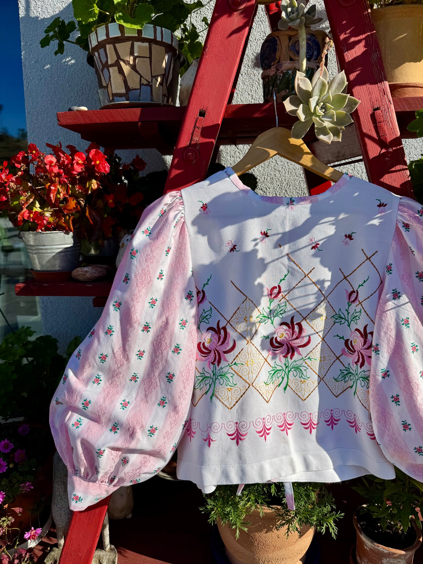 Blouse with embroidery