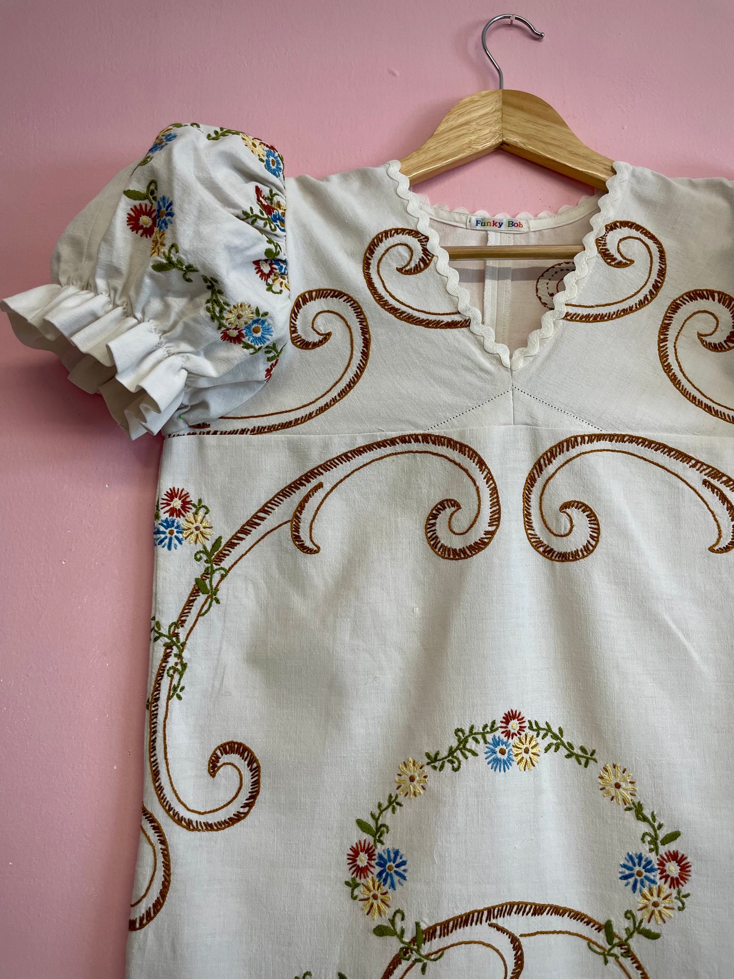 Dress with embroidery