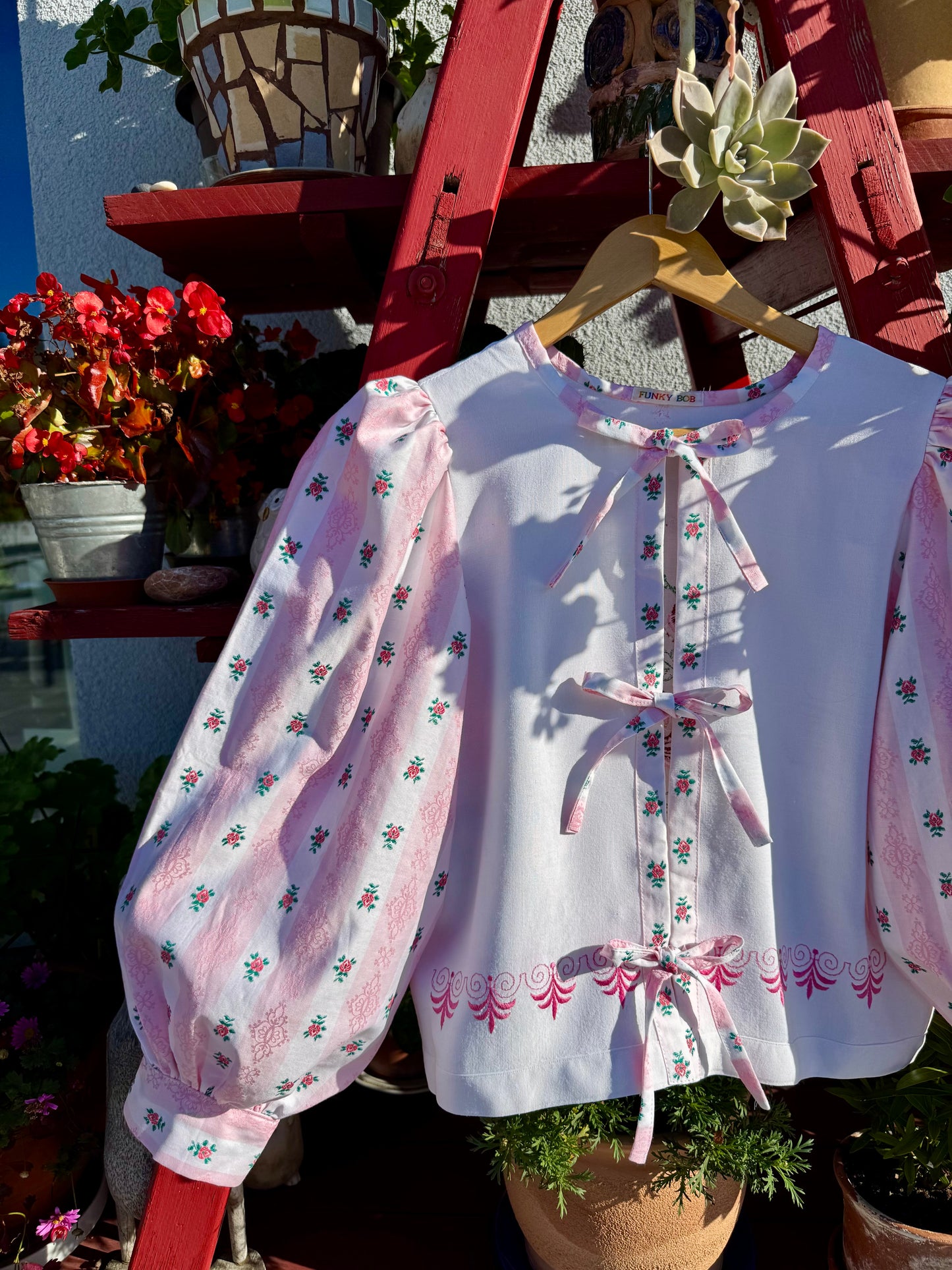Blouse with embroidery