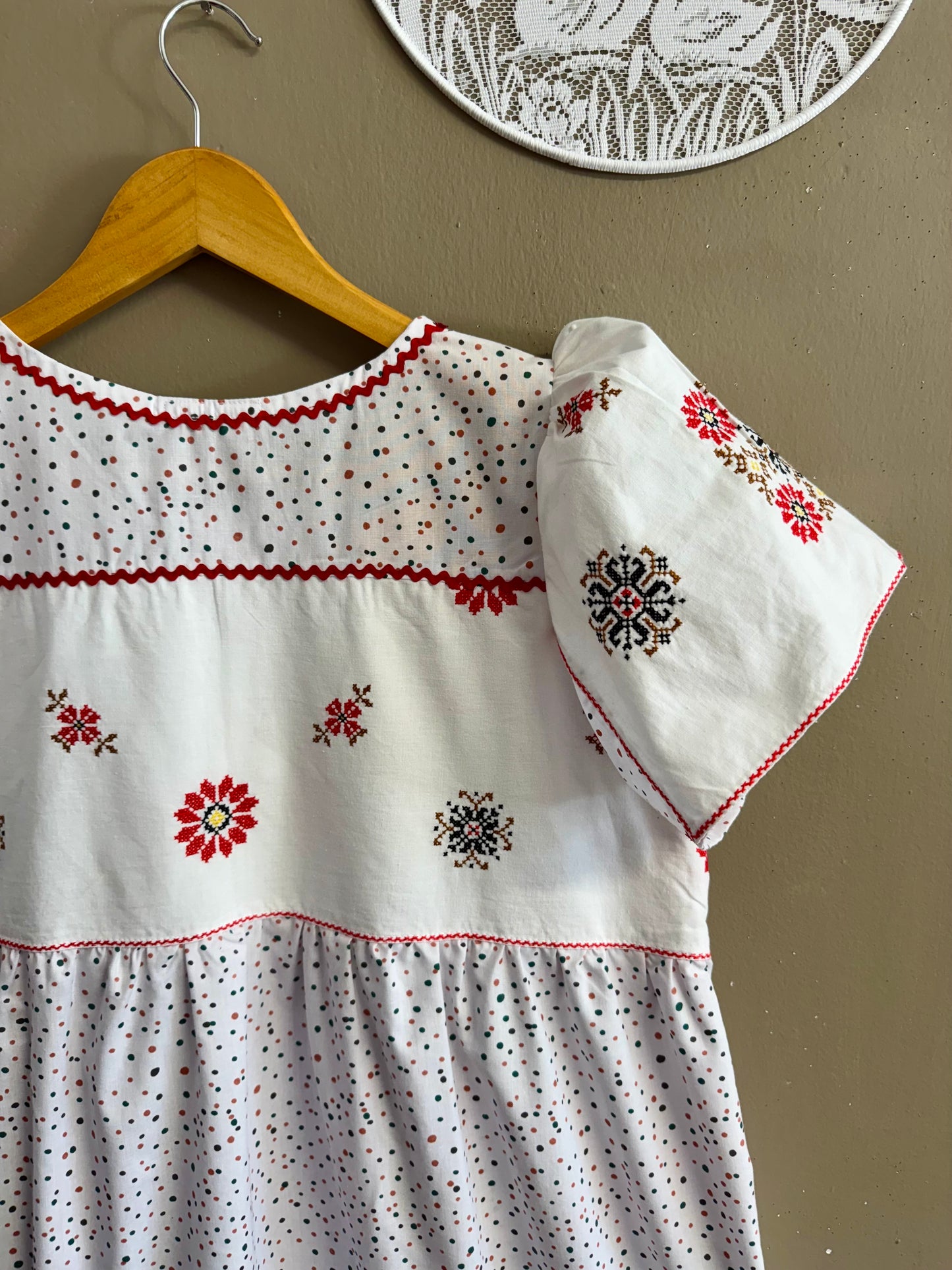 Dress with dots