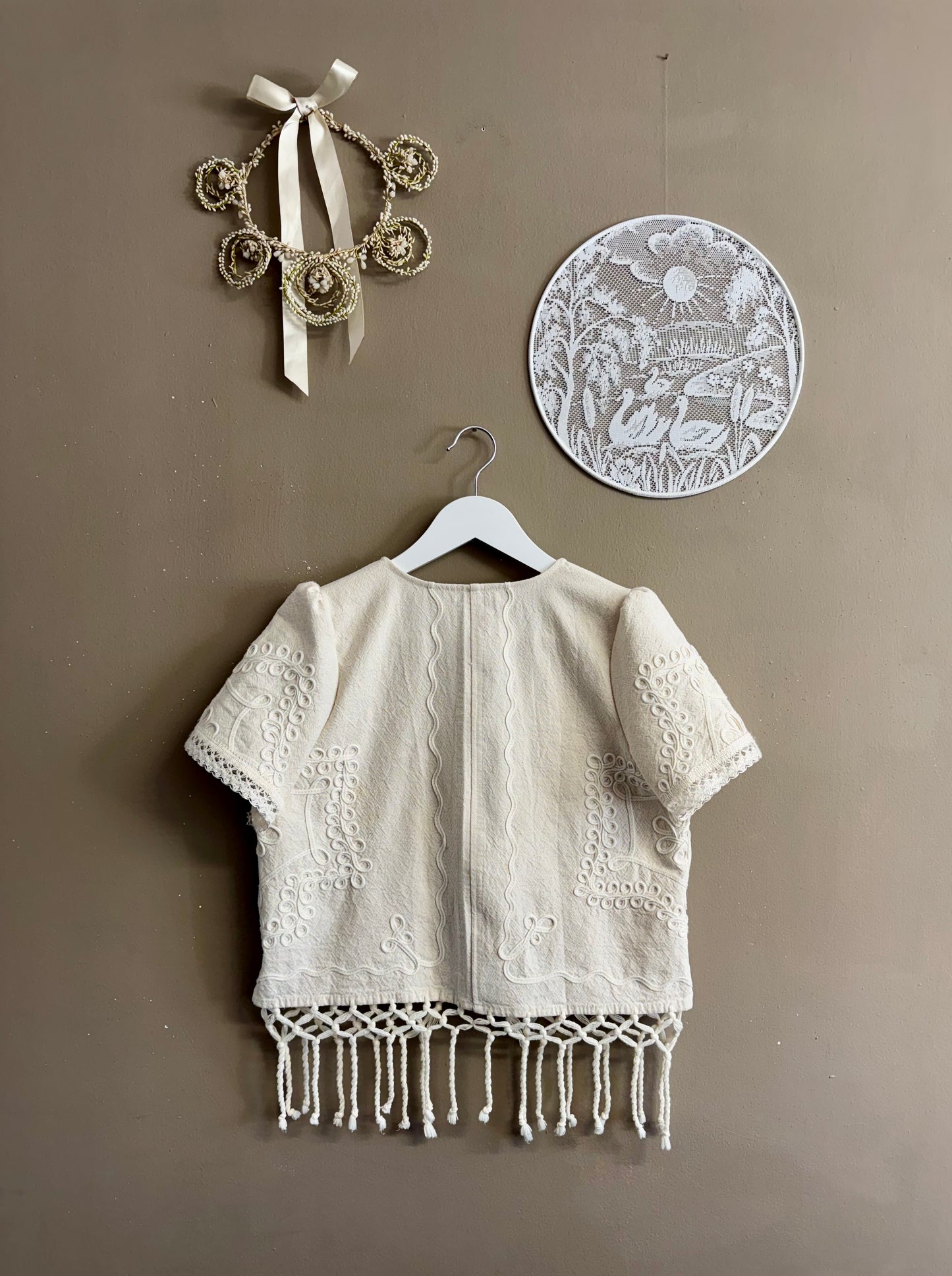Cream blouse