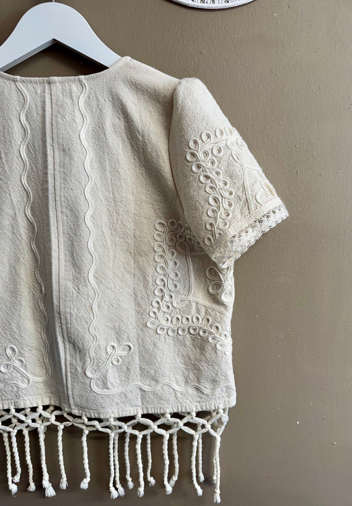 Cream blouse