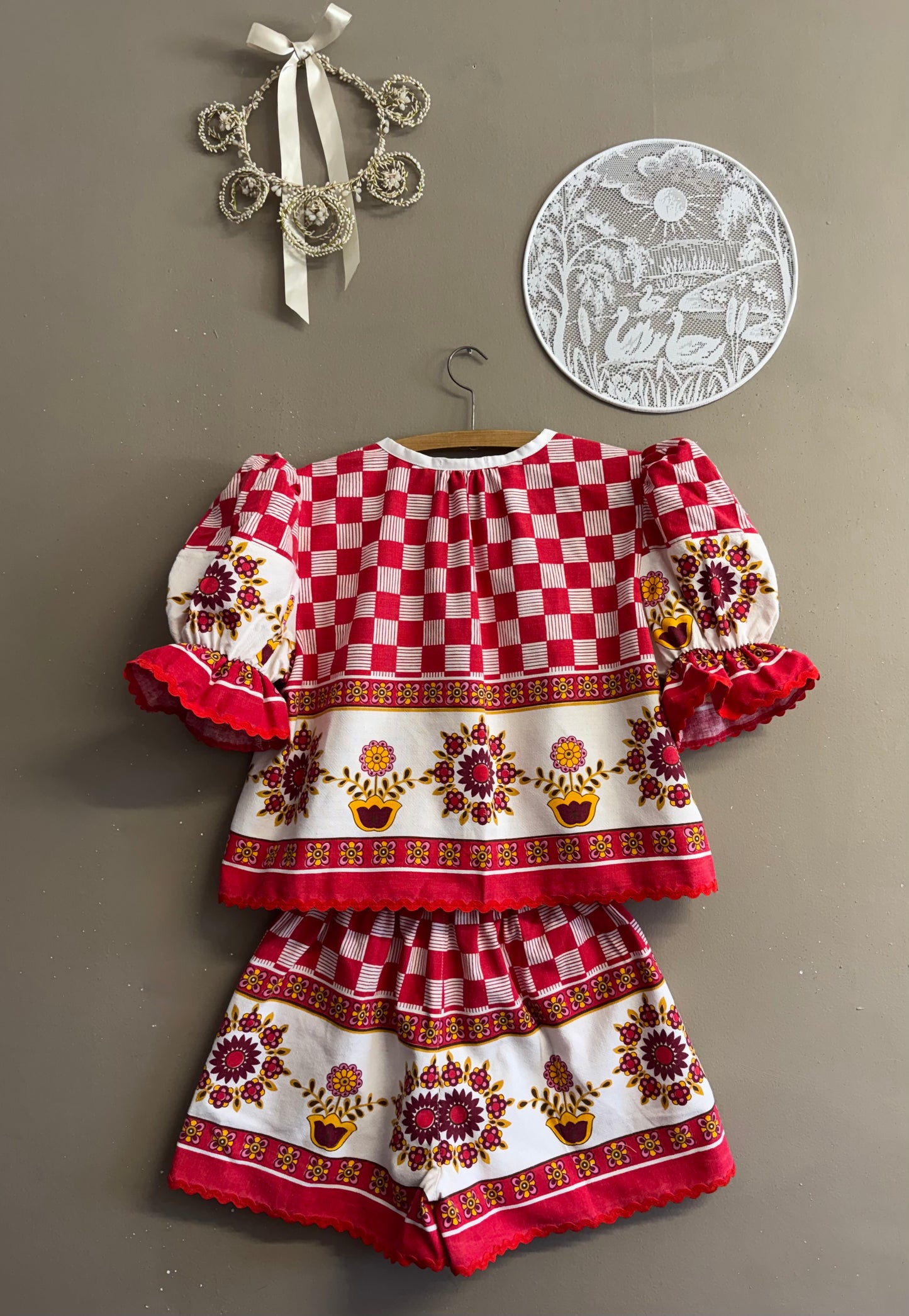 Red twinset
