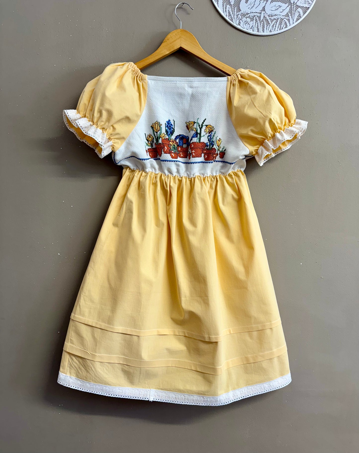 Yellow cotton dress