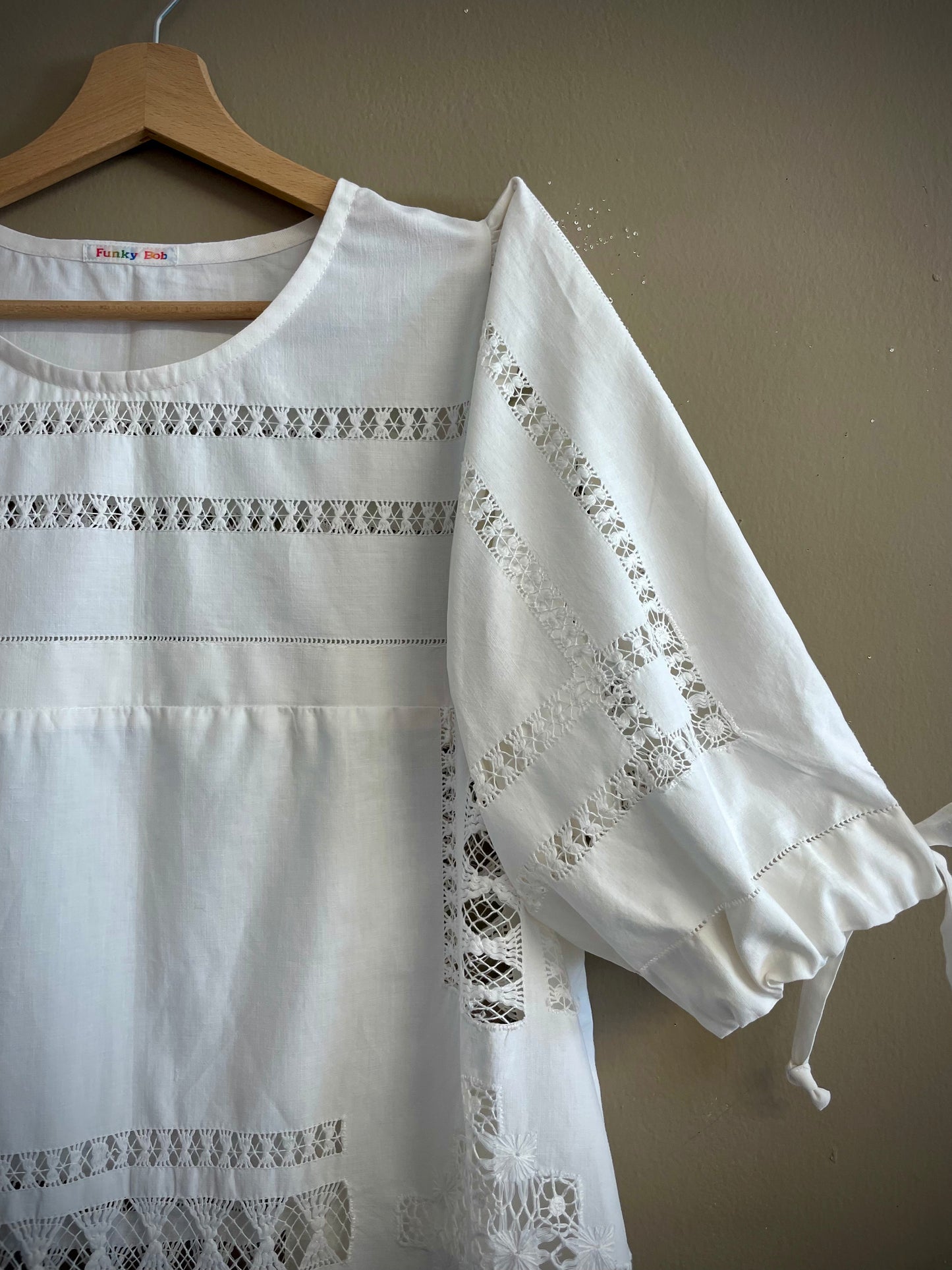 White embroidery dress