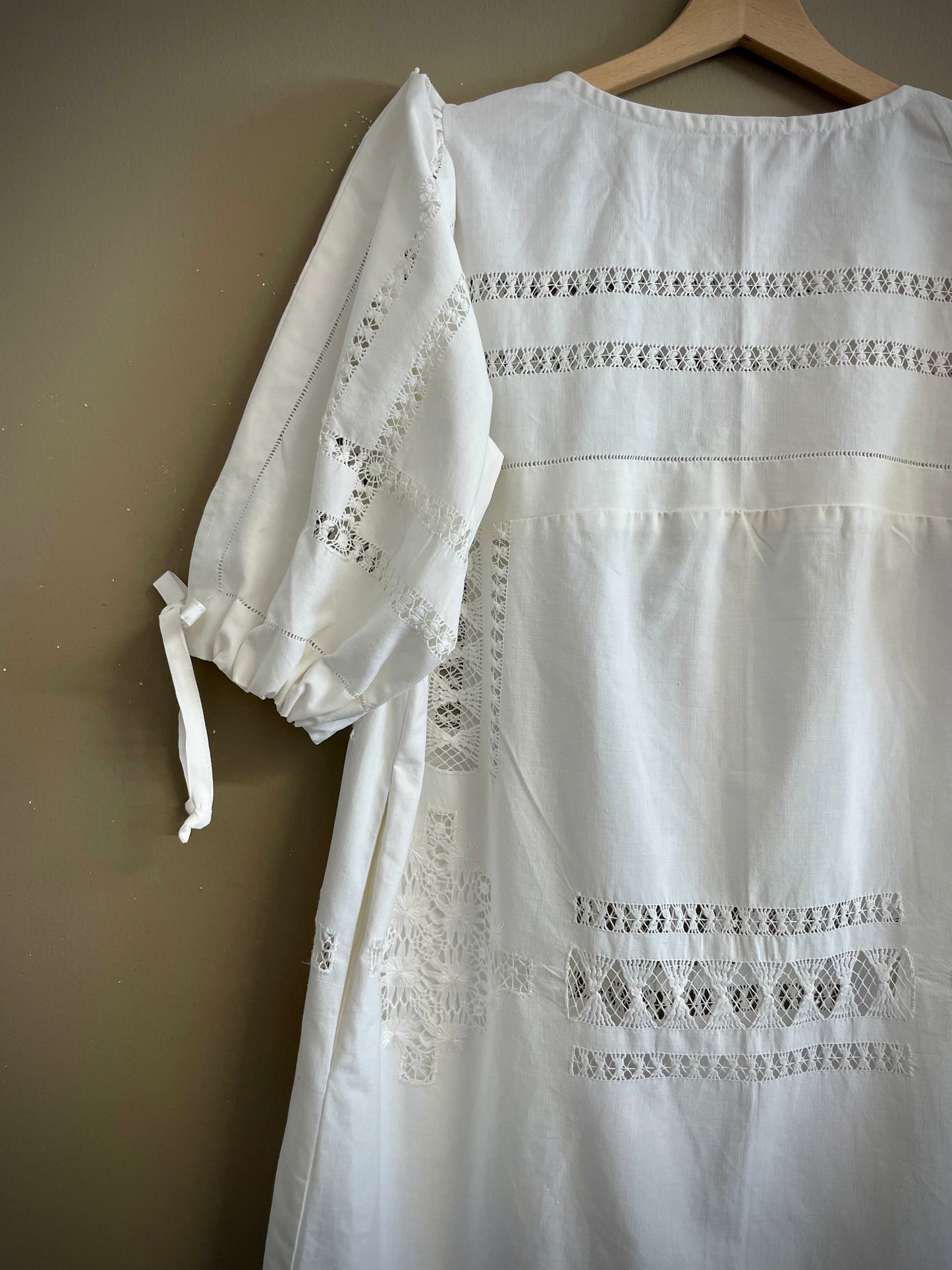 White embroidery dress