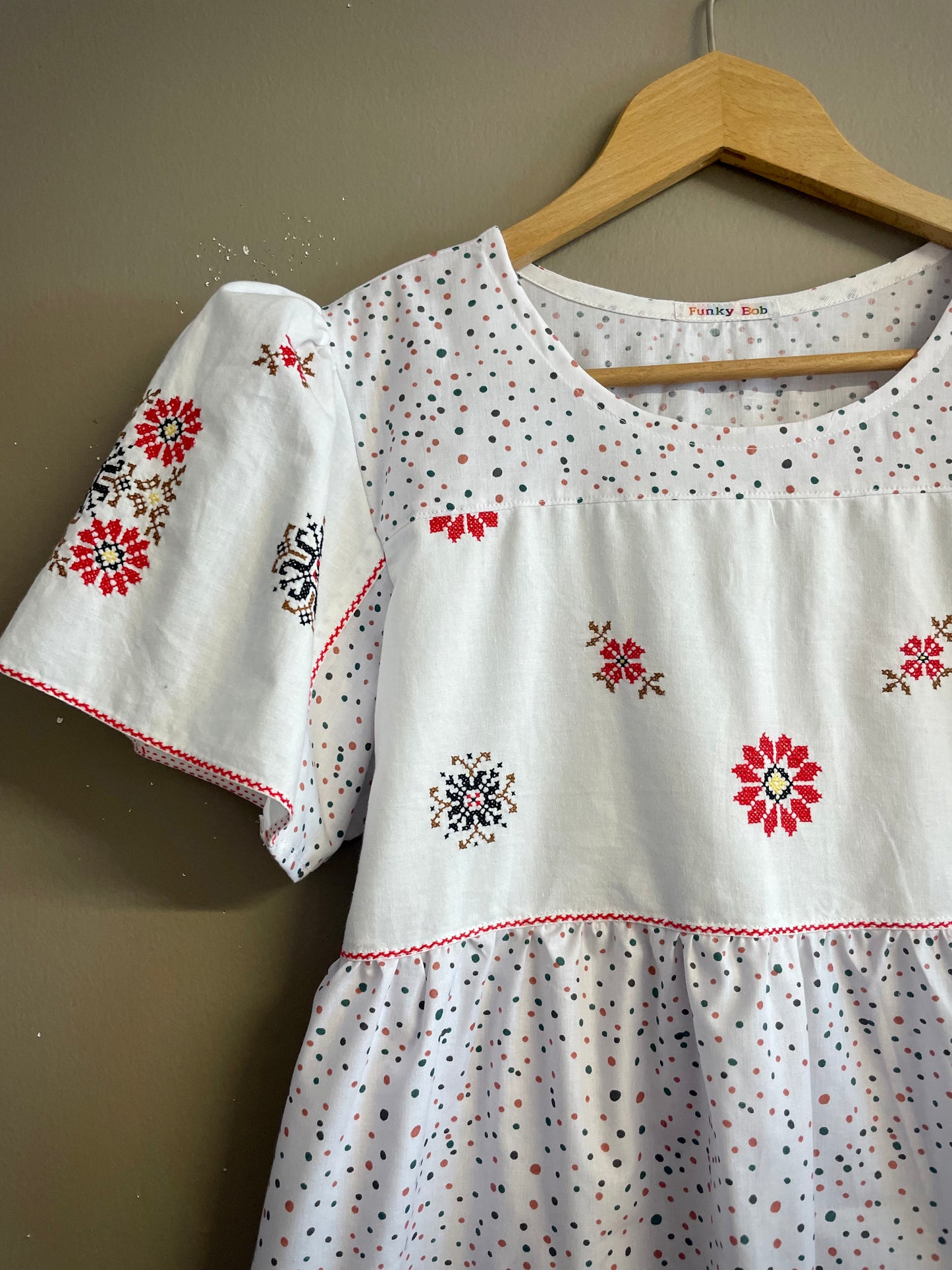 Dress with dots