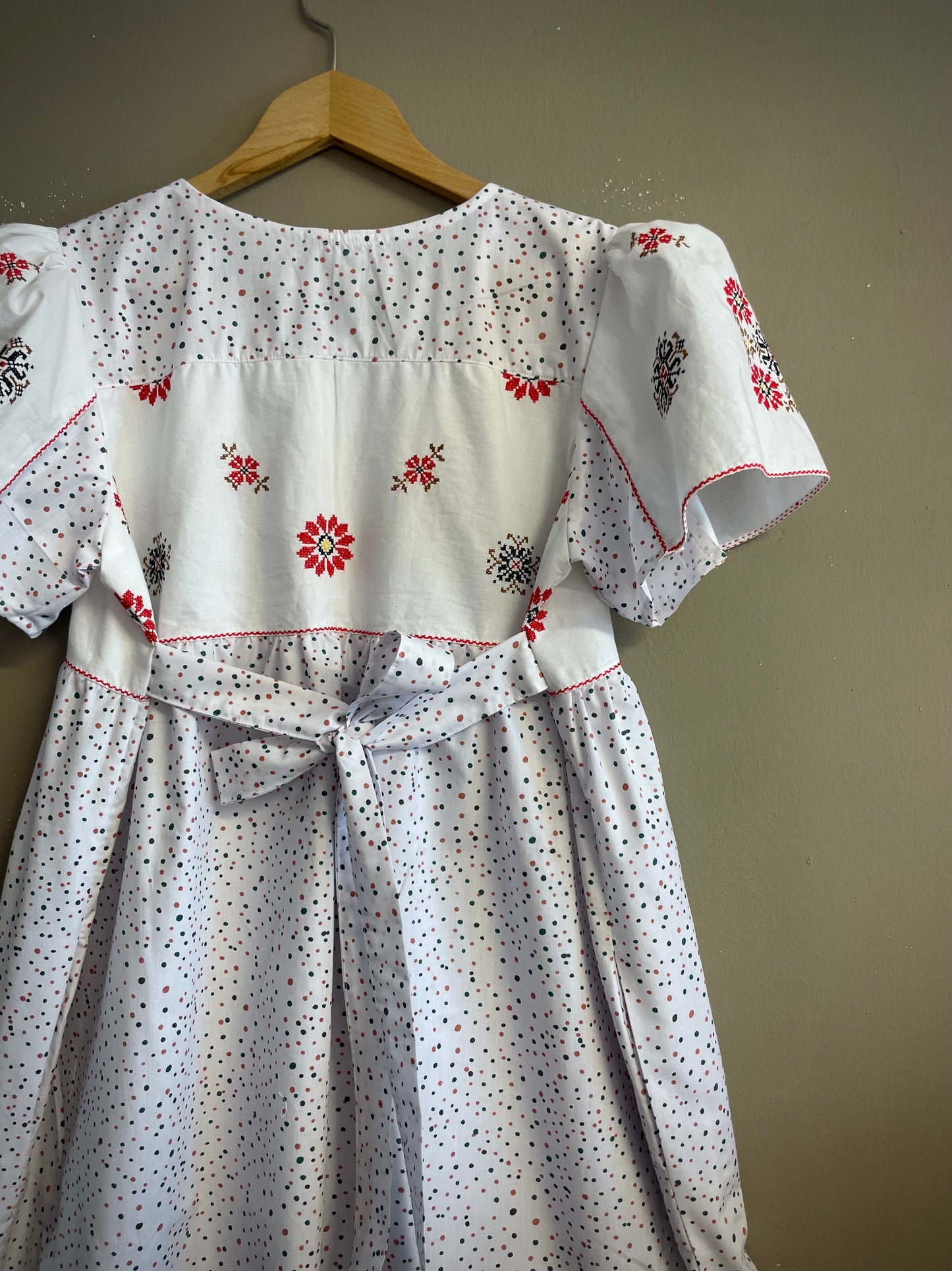 Dress with dots