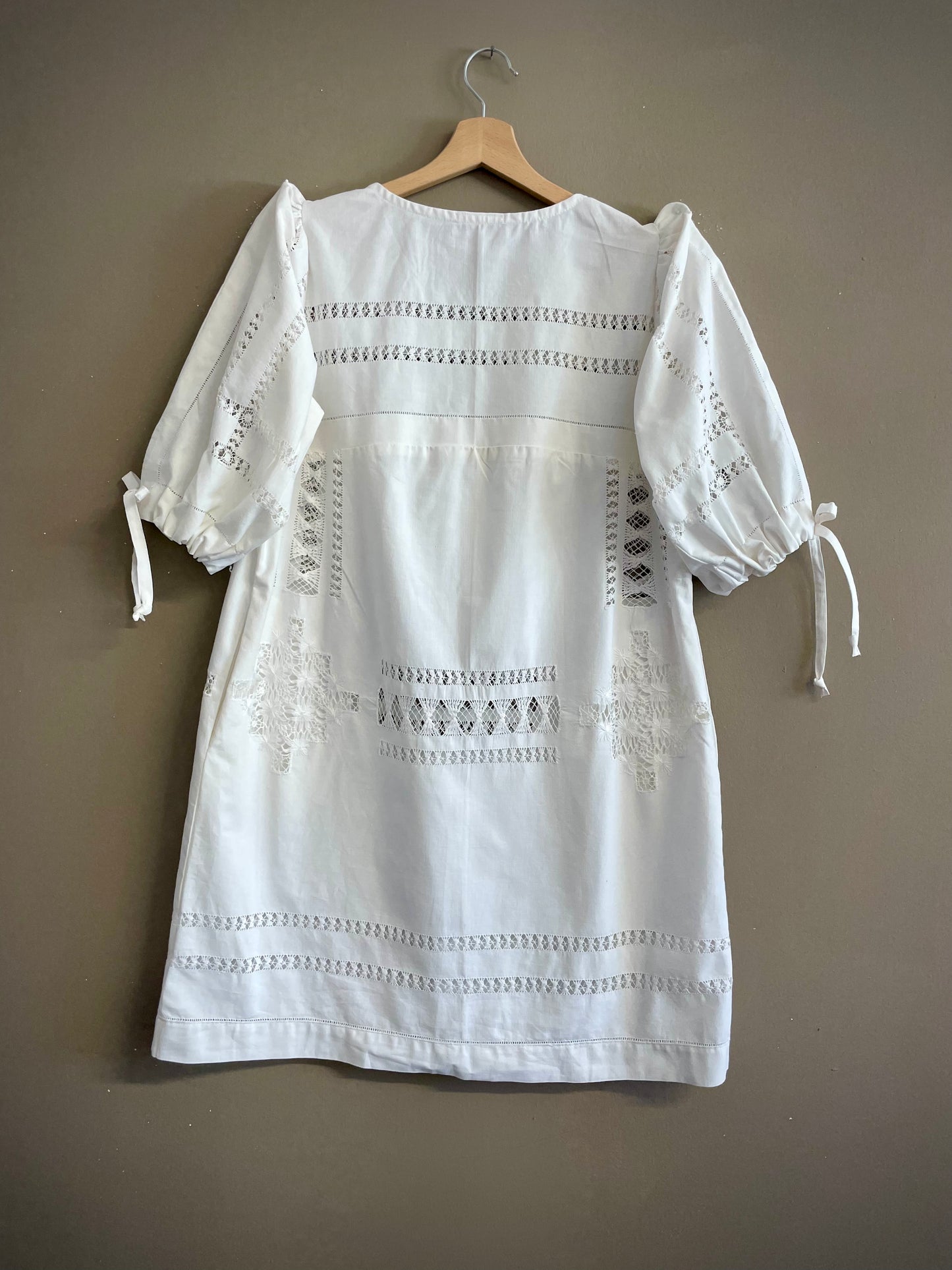 White embroidery dress