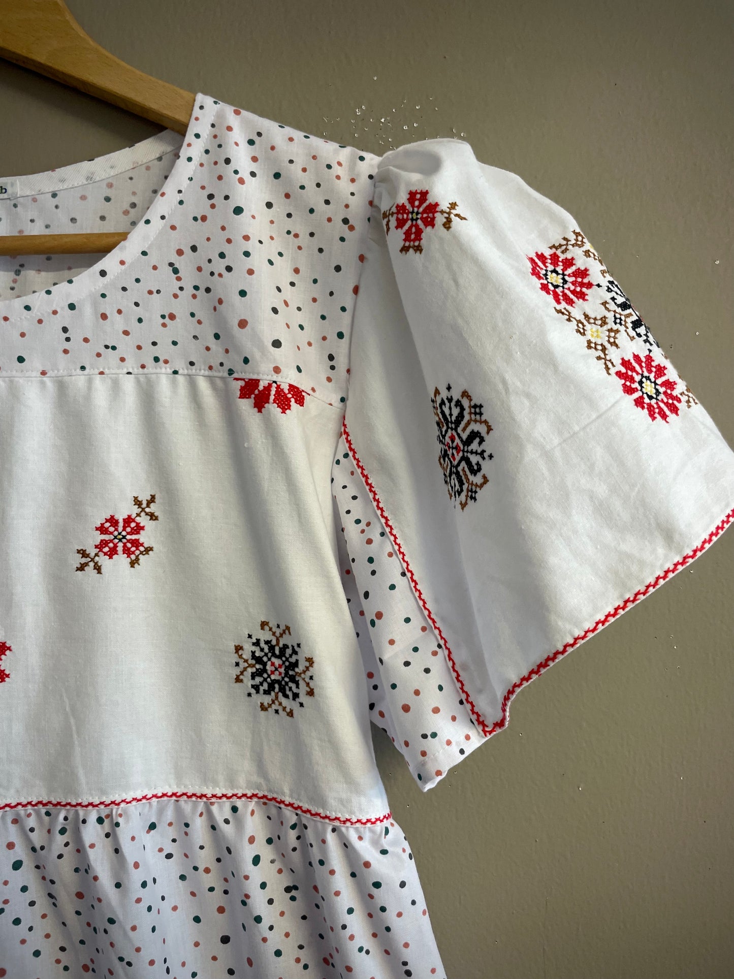 Dress with dots
