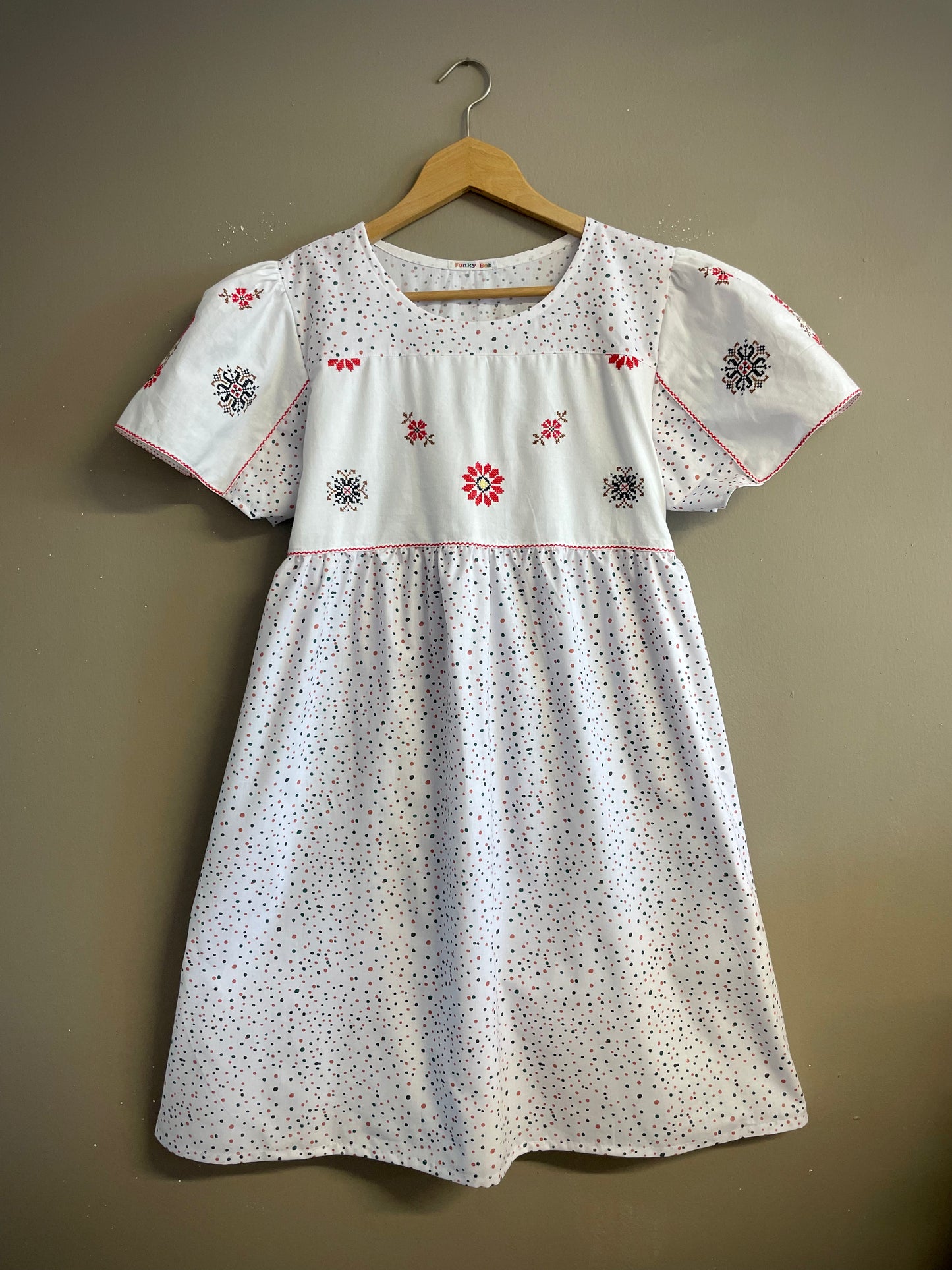 Dress with dots