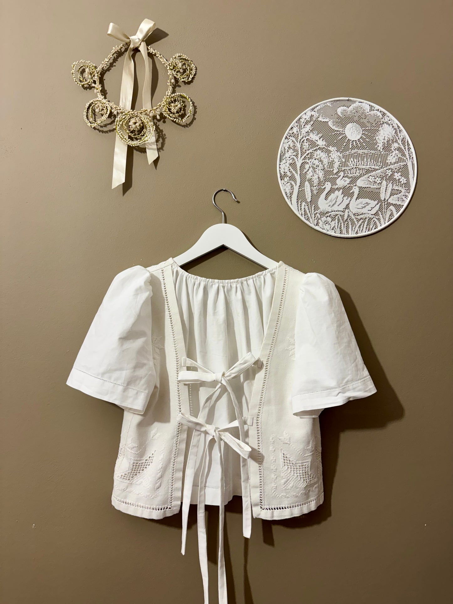 Blouse with embroidery