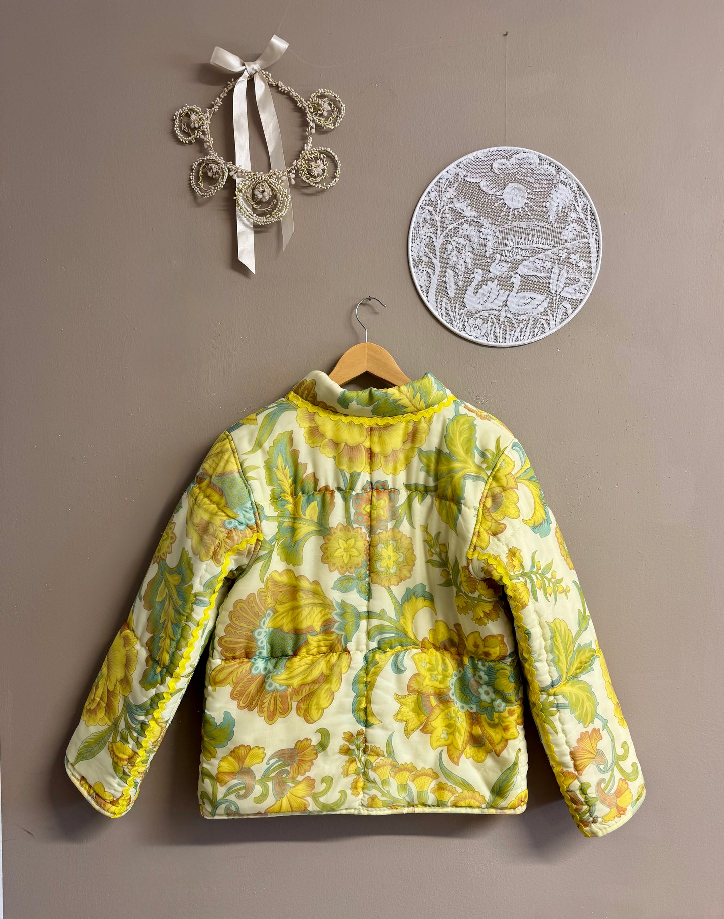 Light yellow warm jacket