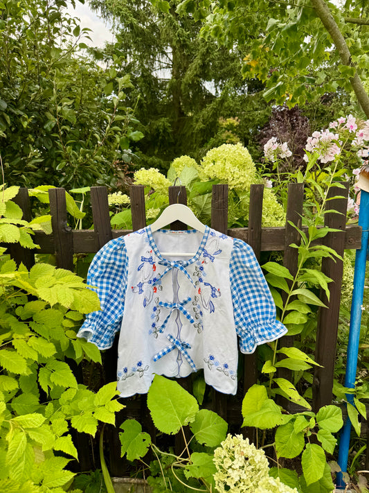 Blouse with ducks