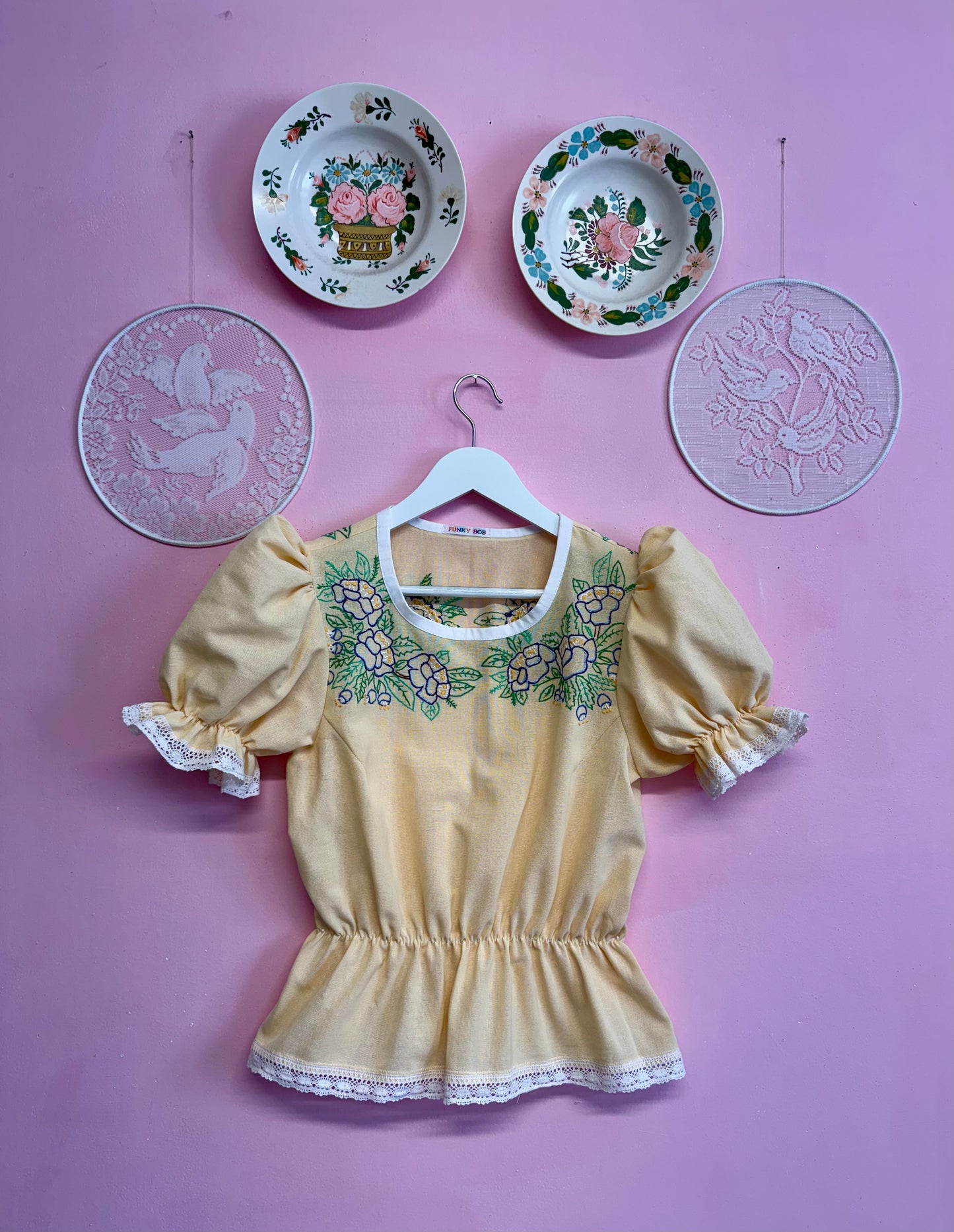 Blouse with embroidery