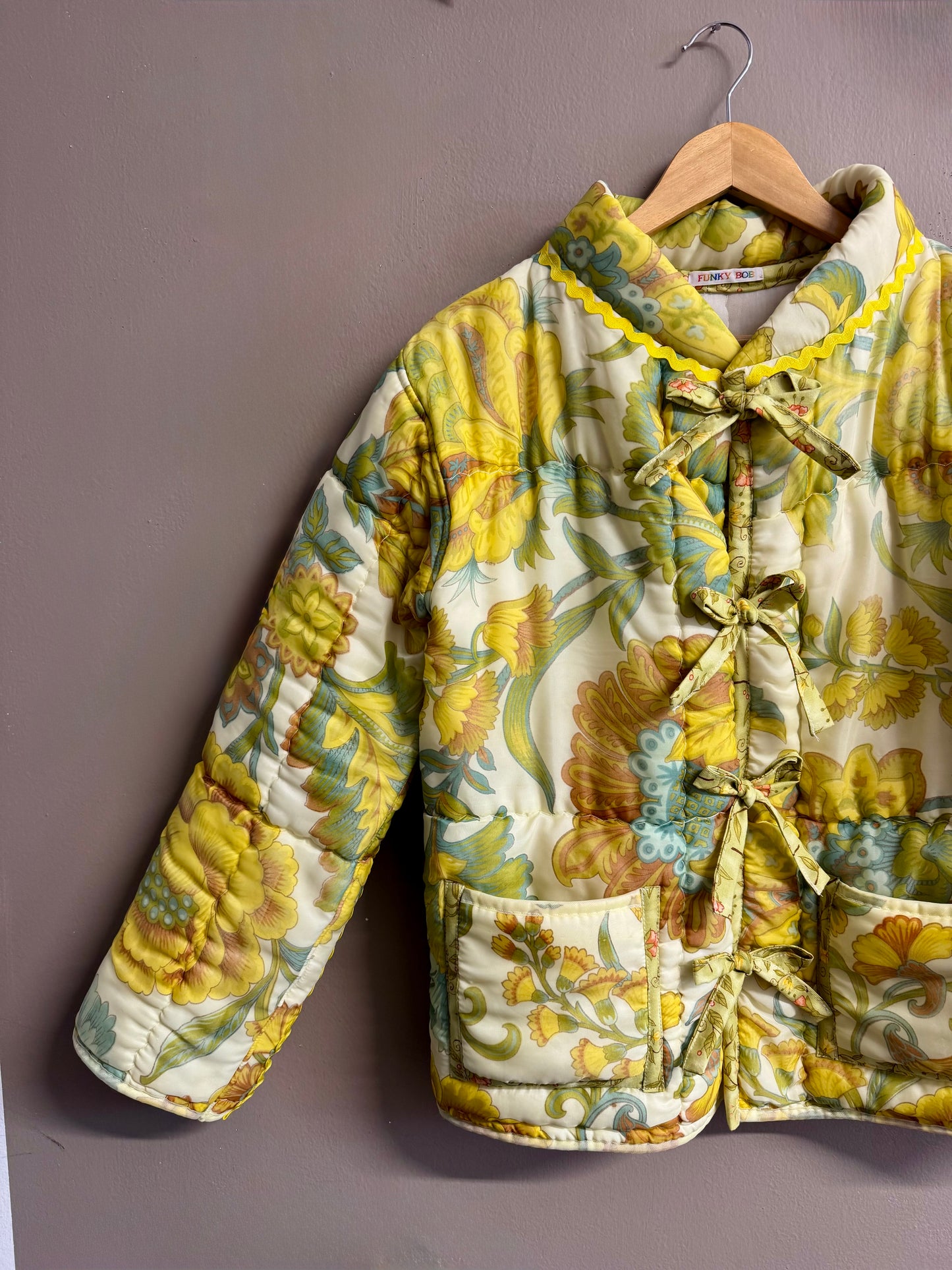 Light yellow warm jacket