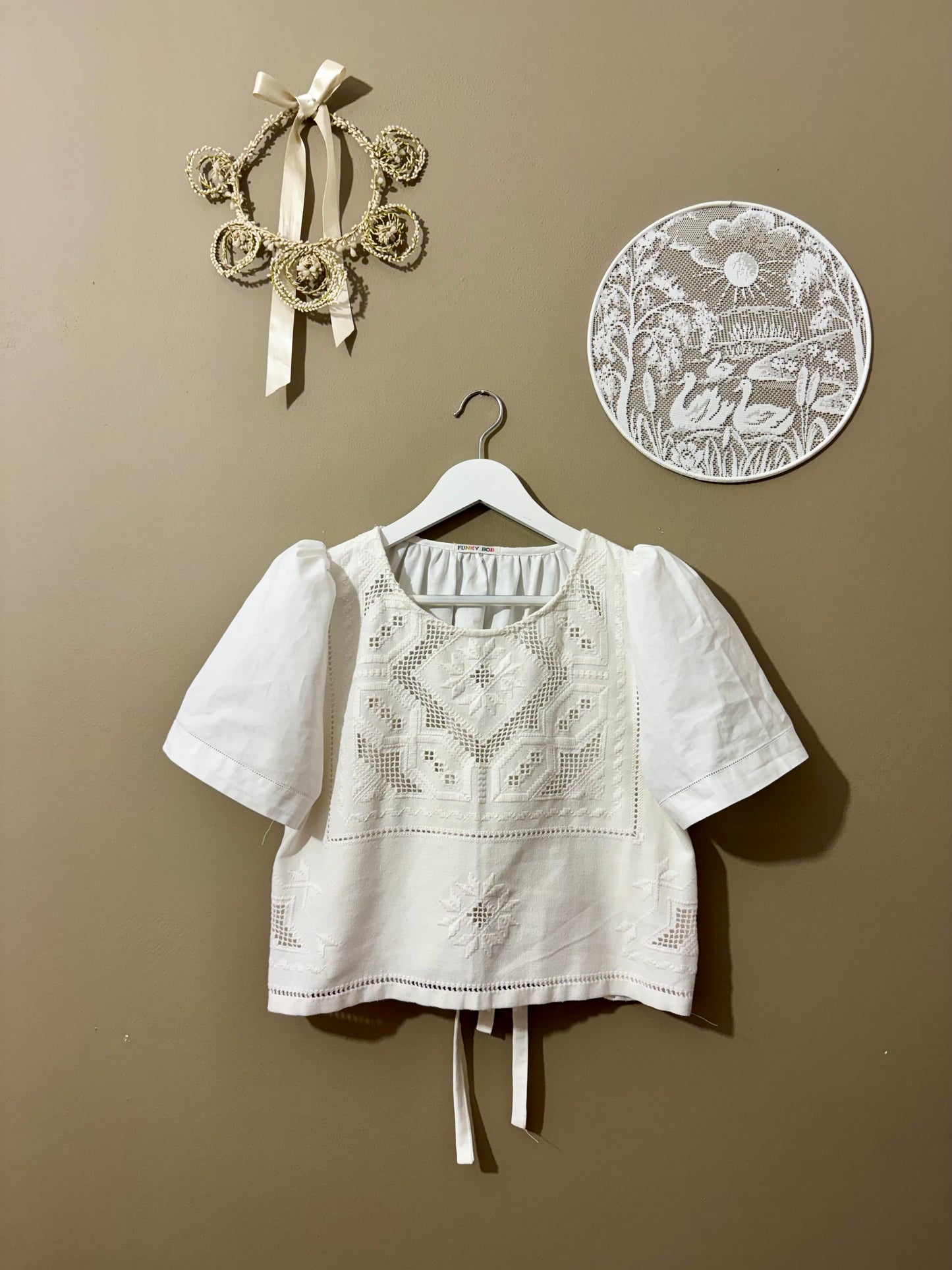 Blouse with embroidery