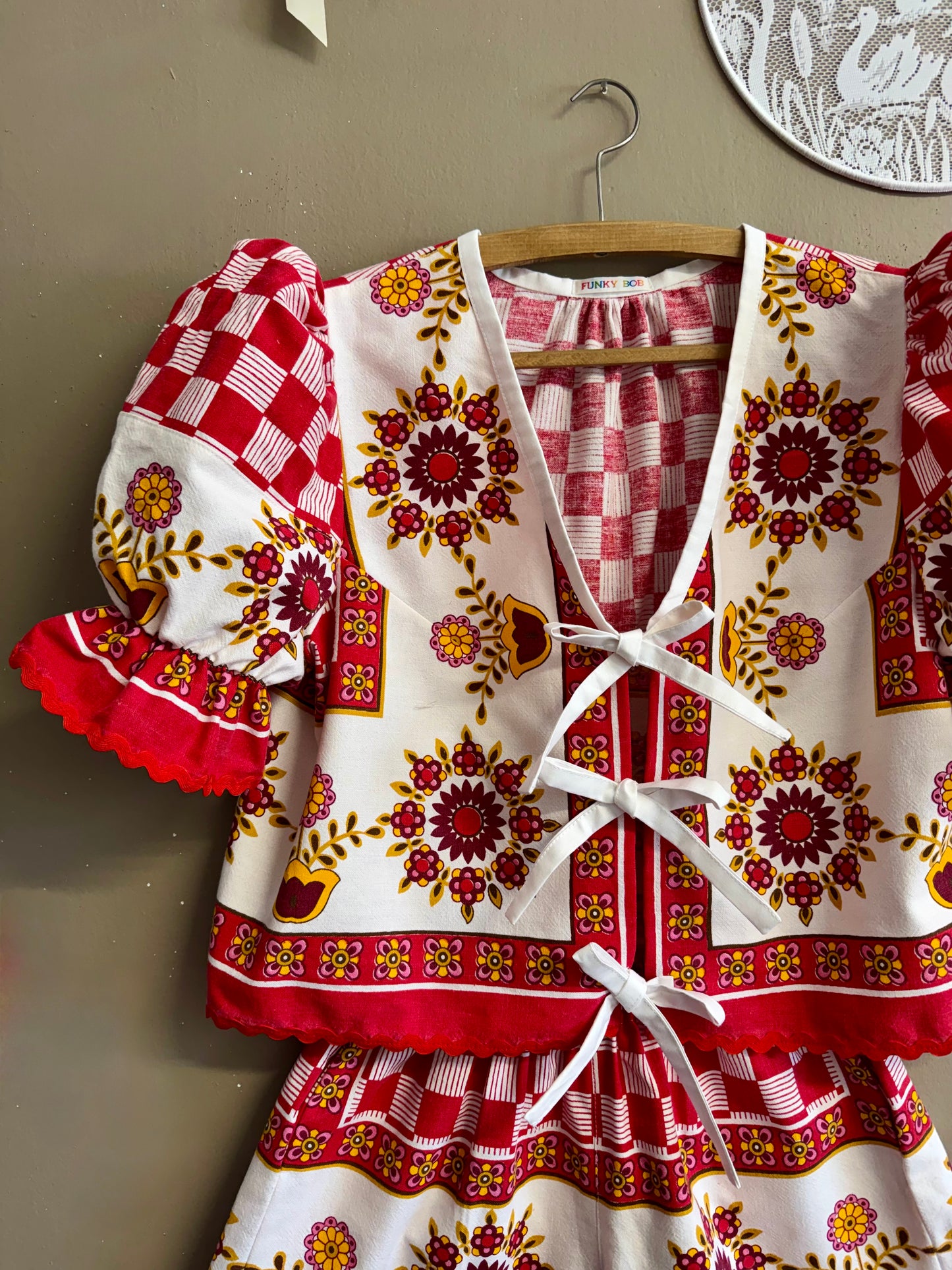 Red twinset