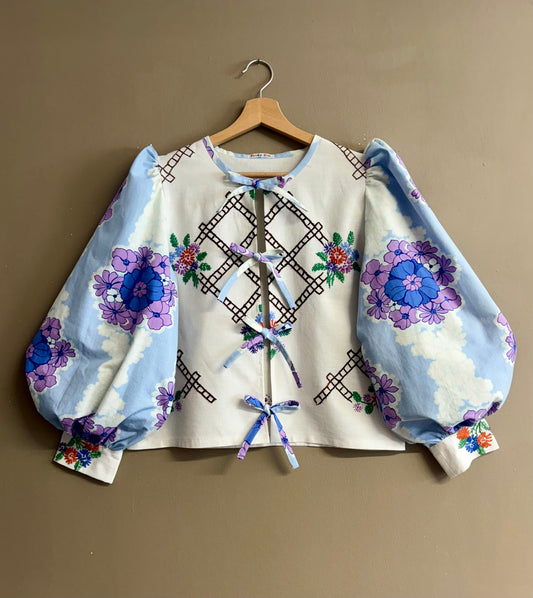 Blouse with embroidery