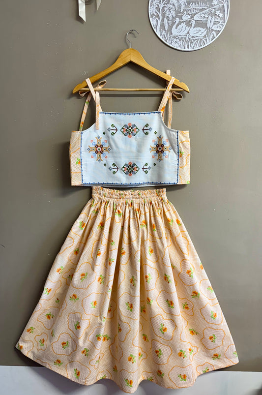 Light peach twinset