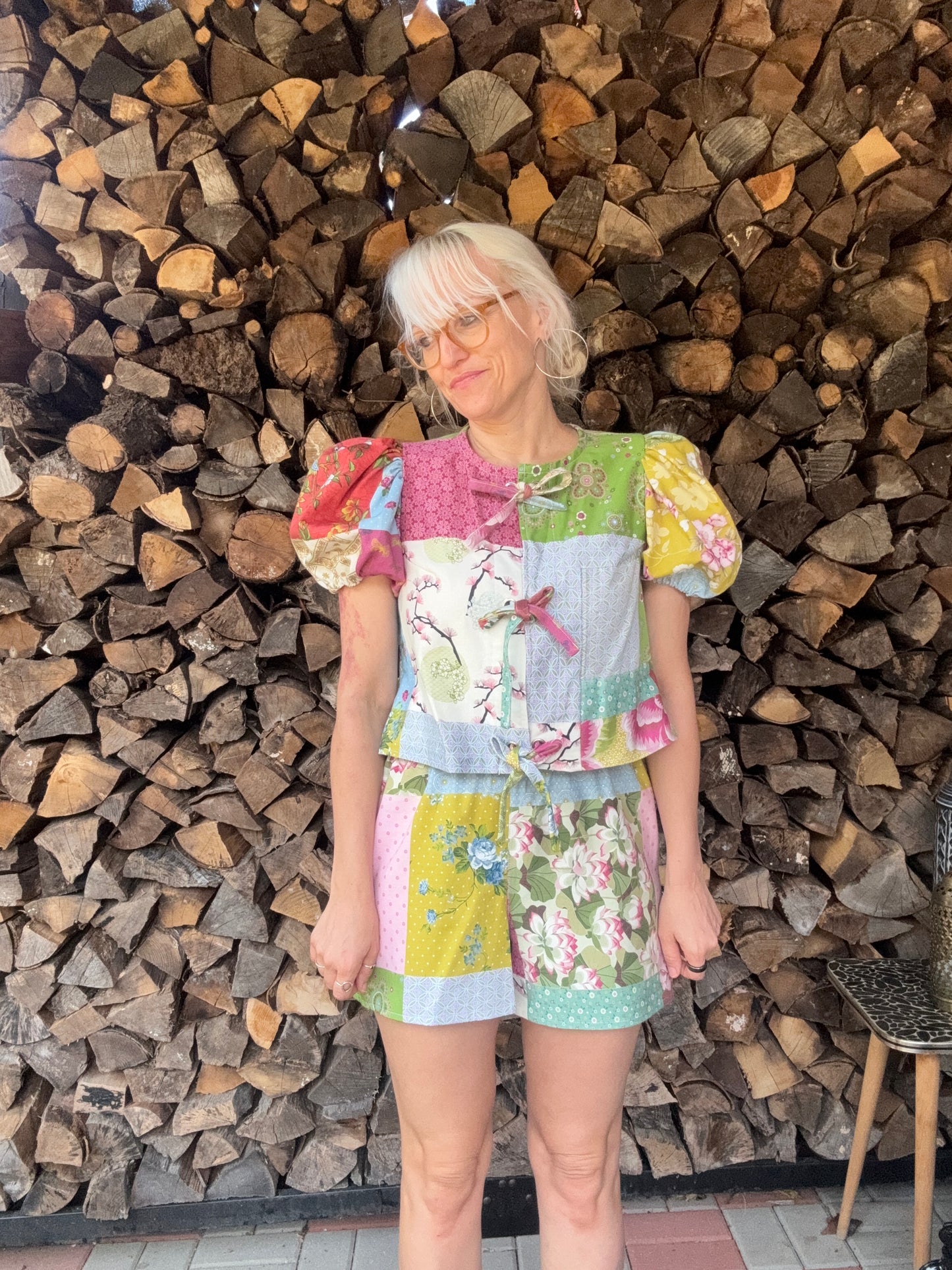 Patchwork twinset