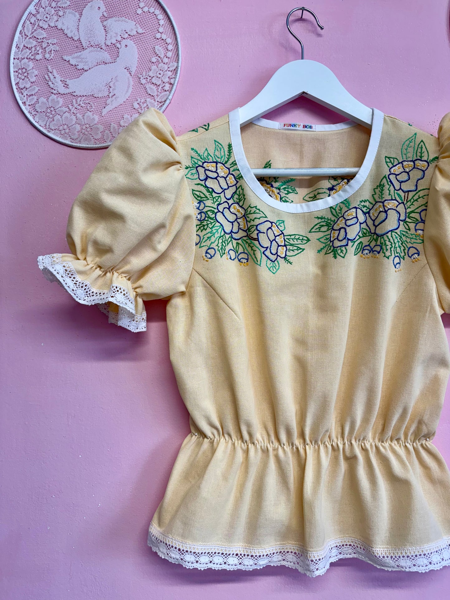 Blouse with embroidery