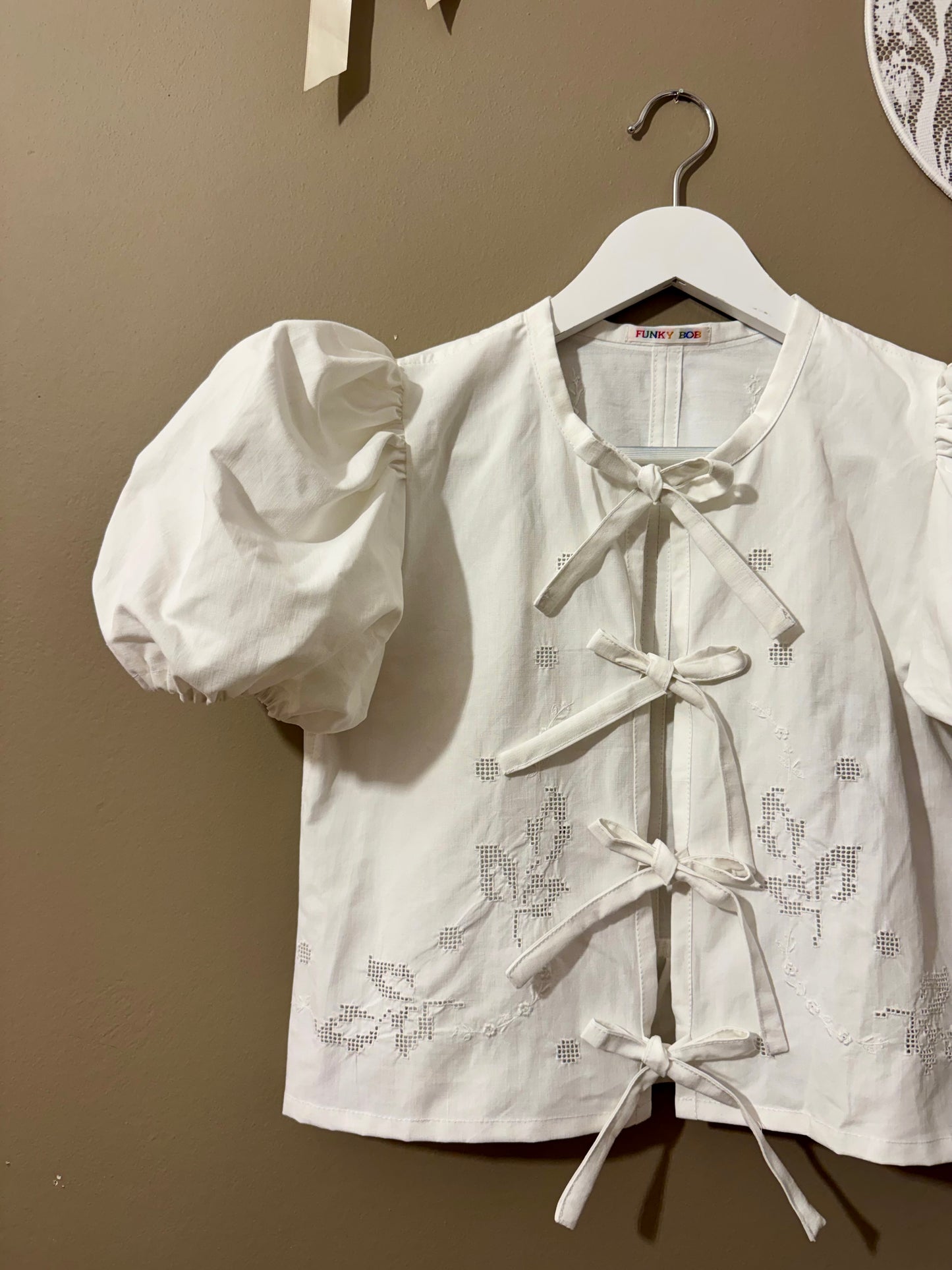 Blouse with embroidery