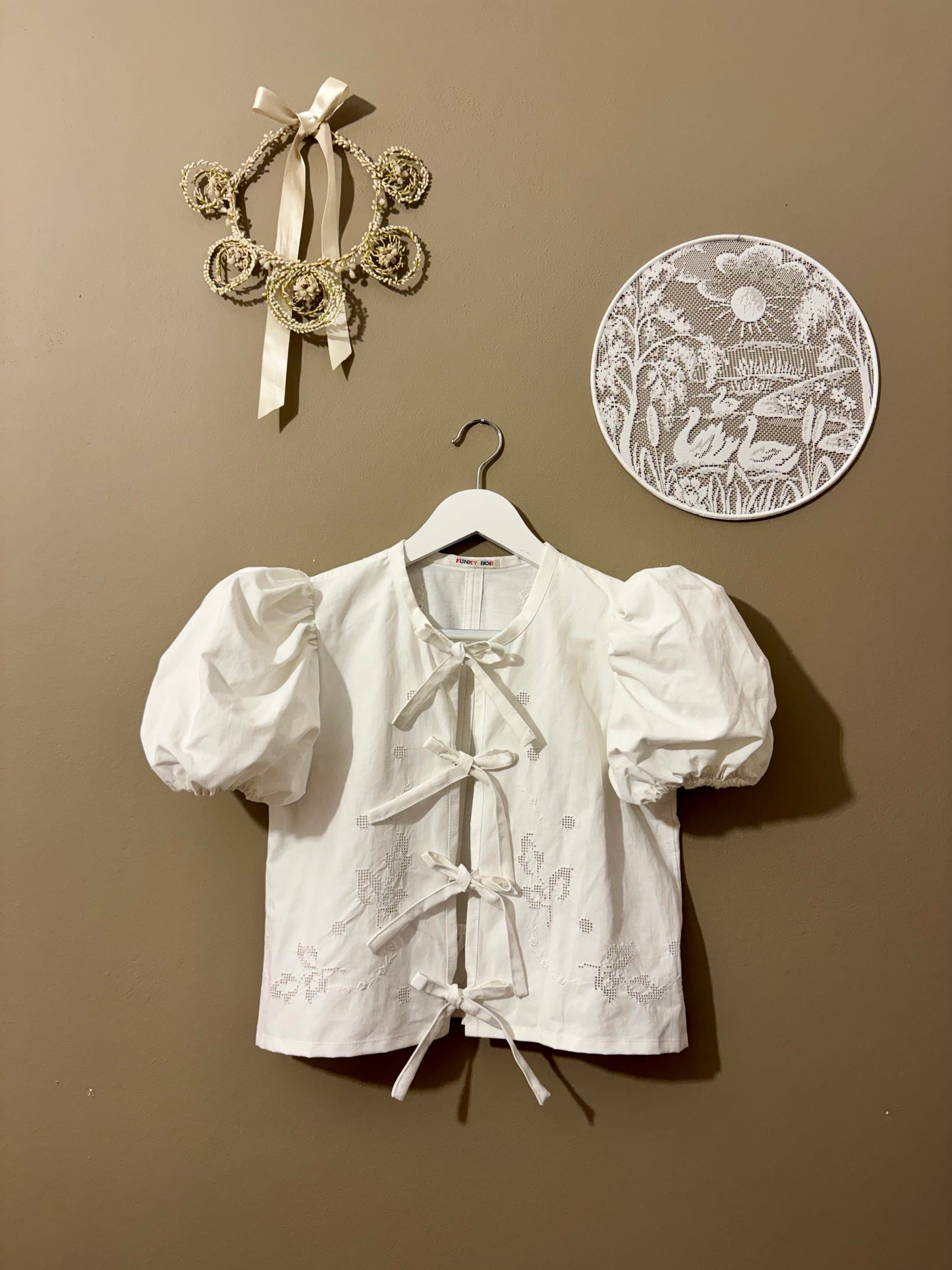 Blouse with embroidery