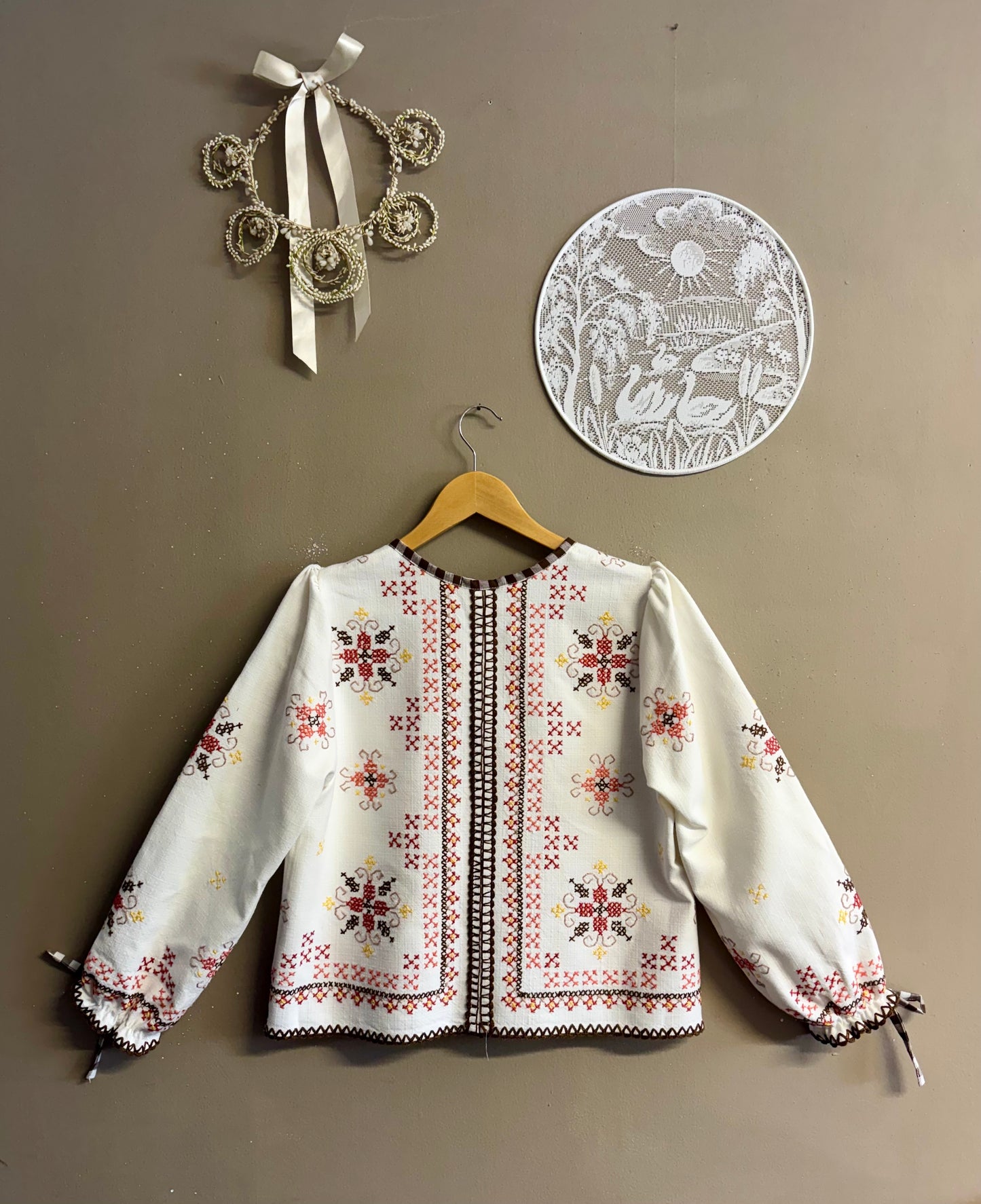 Blouse with embroidery