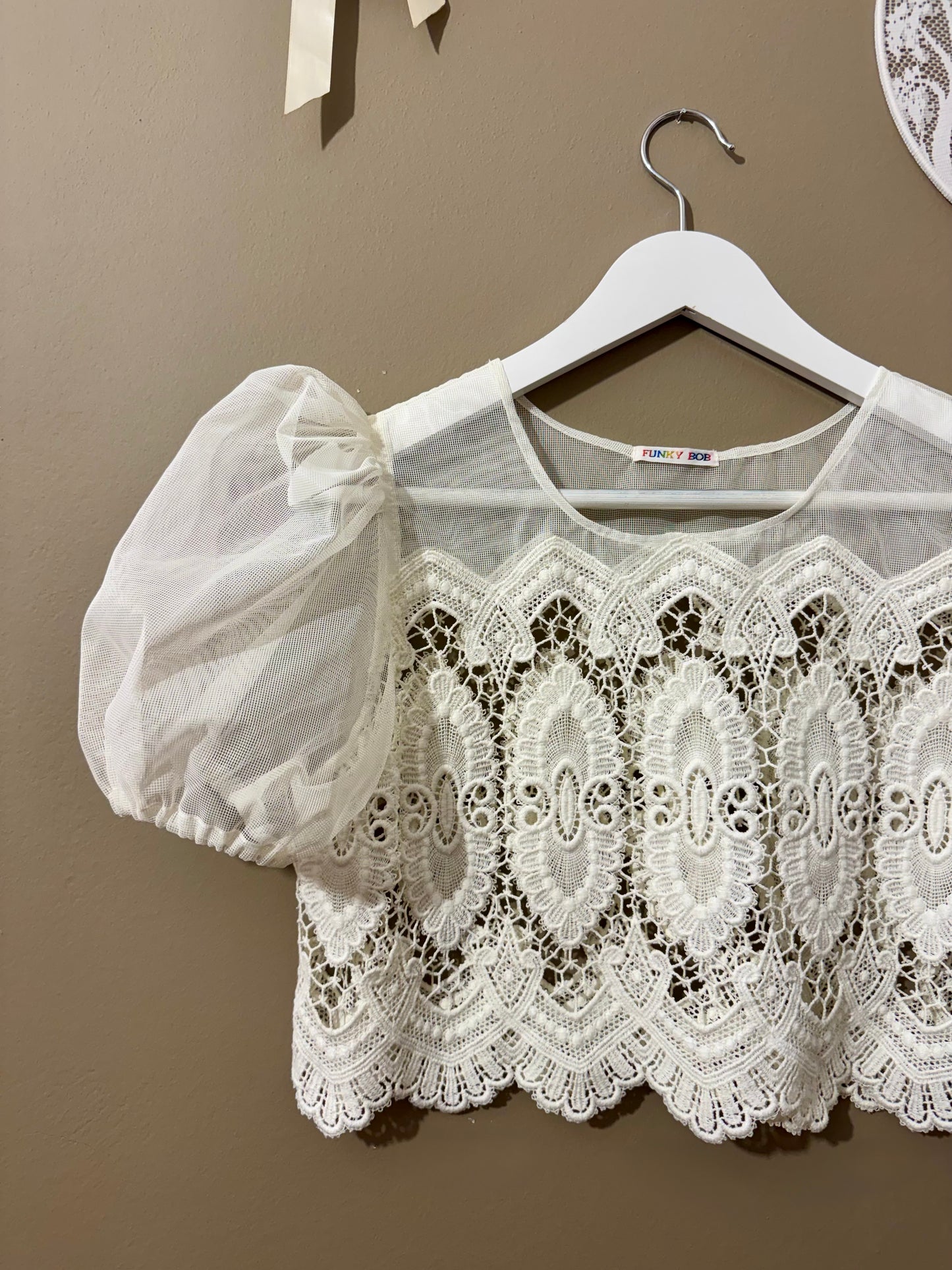 Embroidery curtain twinset