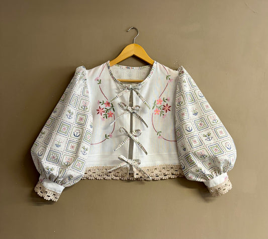 Blouse with embroidery