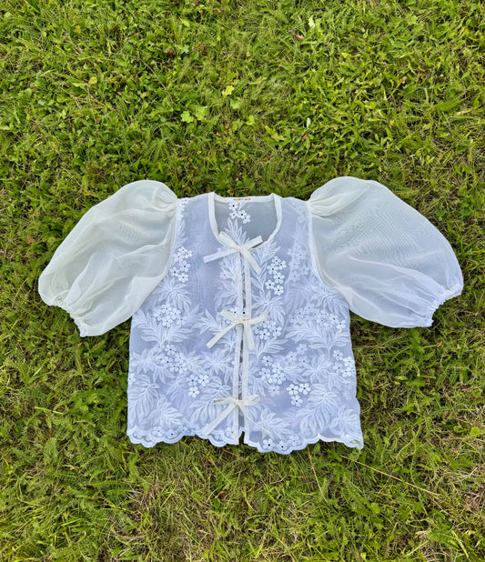 Blouse with embroidery