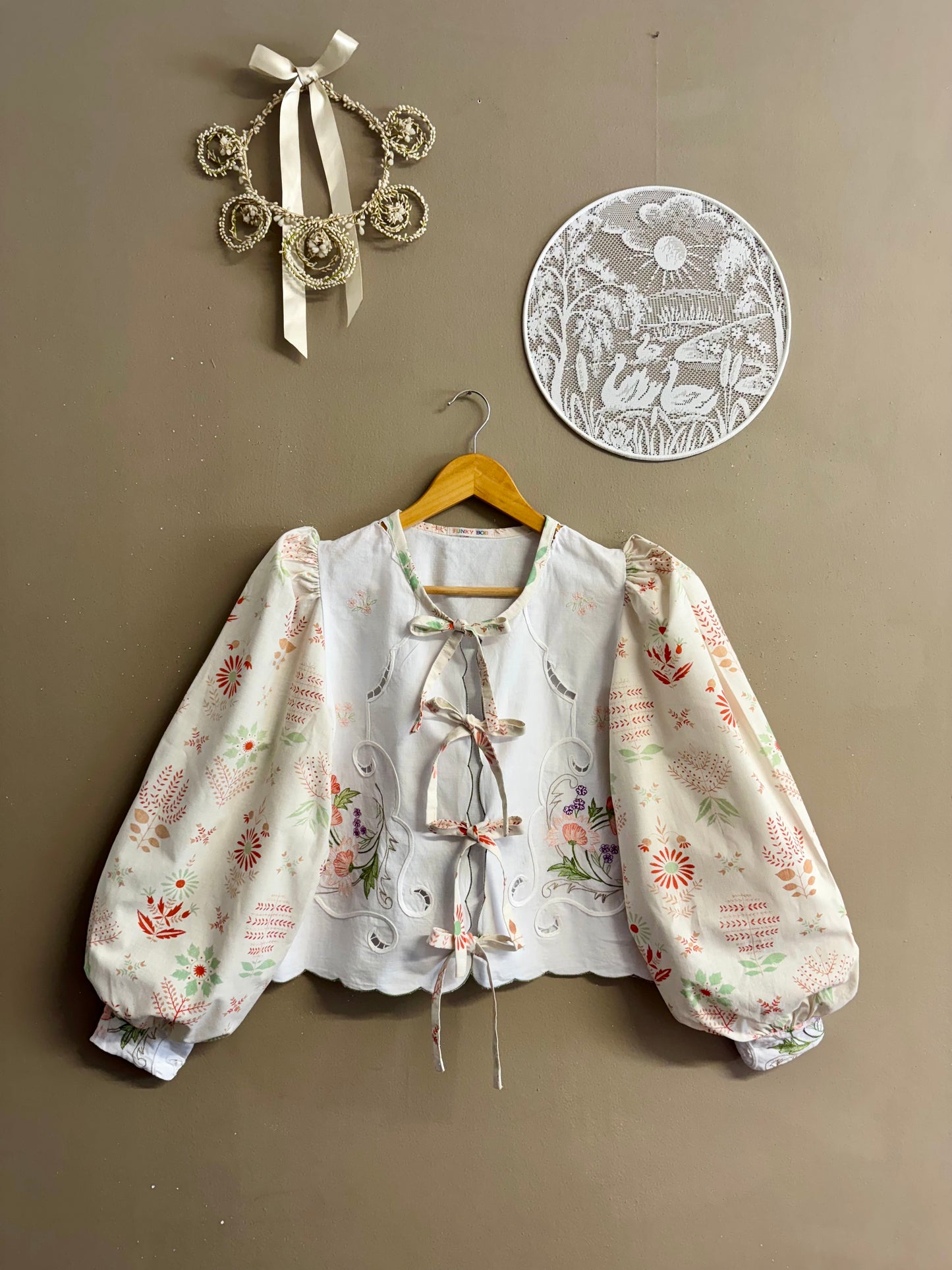 Blouse with embroidery