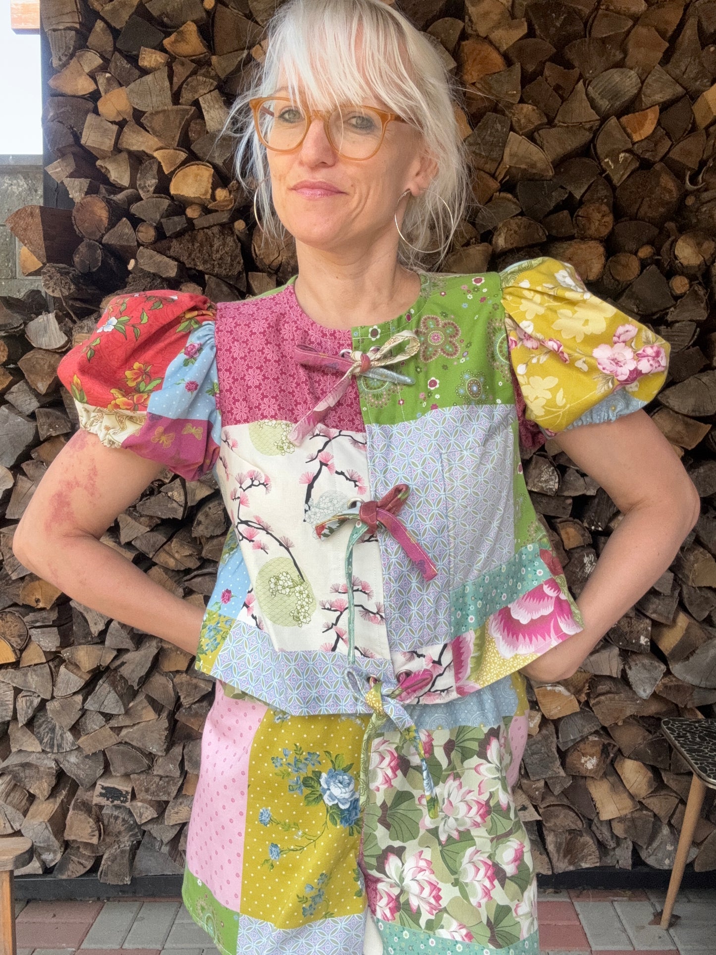 Patchwork twinset