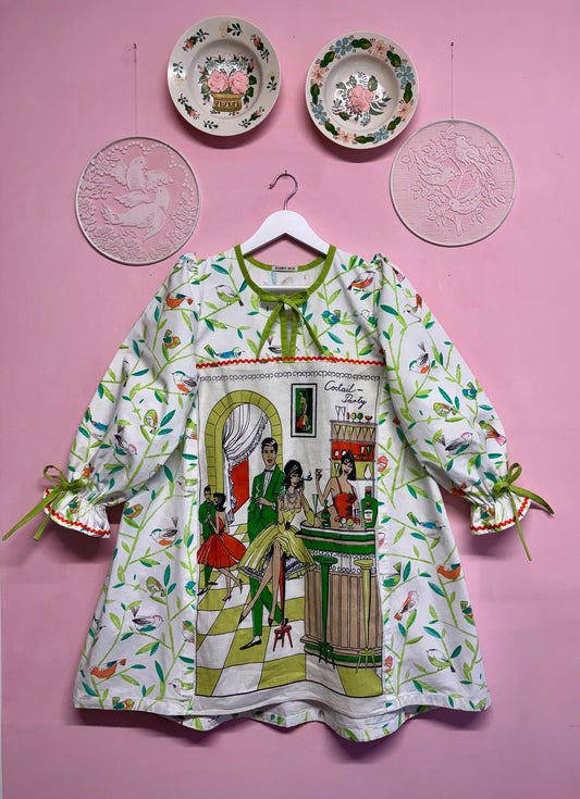 Dress with coctail party teatowel