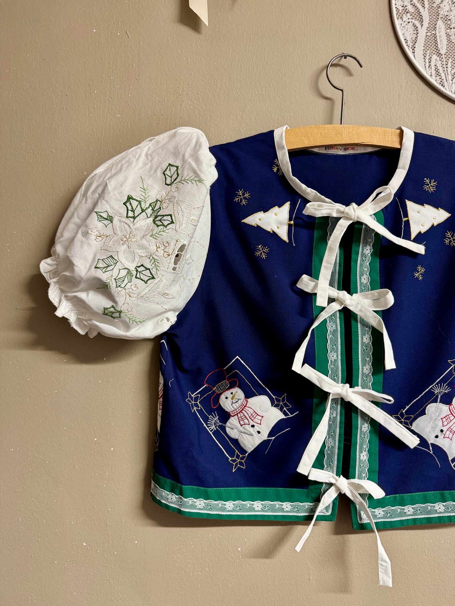 Christmas snowman blouse