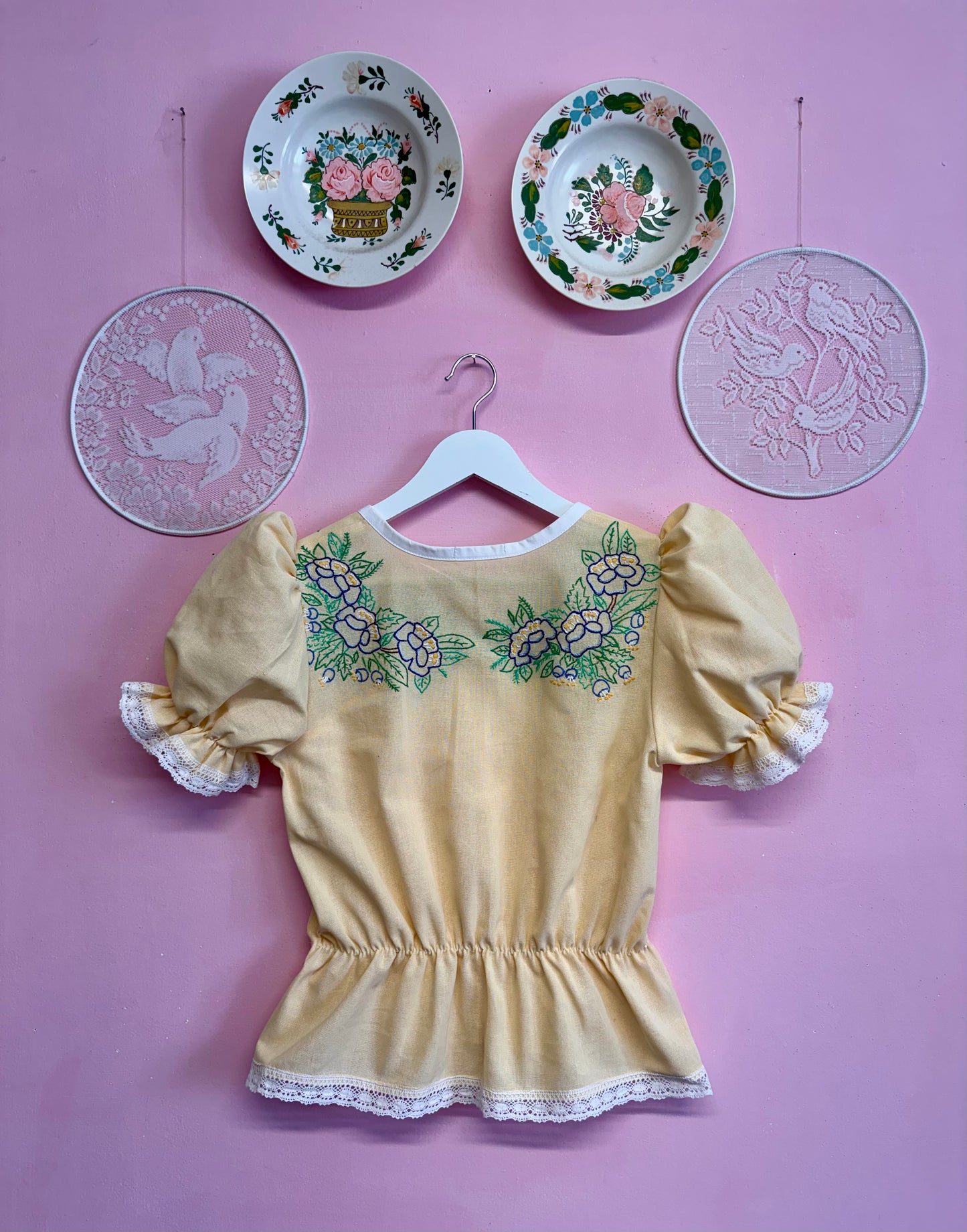 Blouse with embroidery